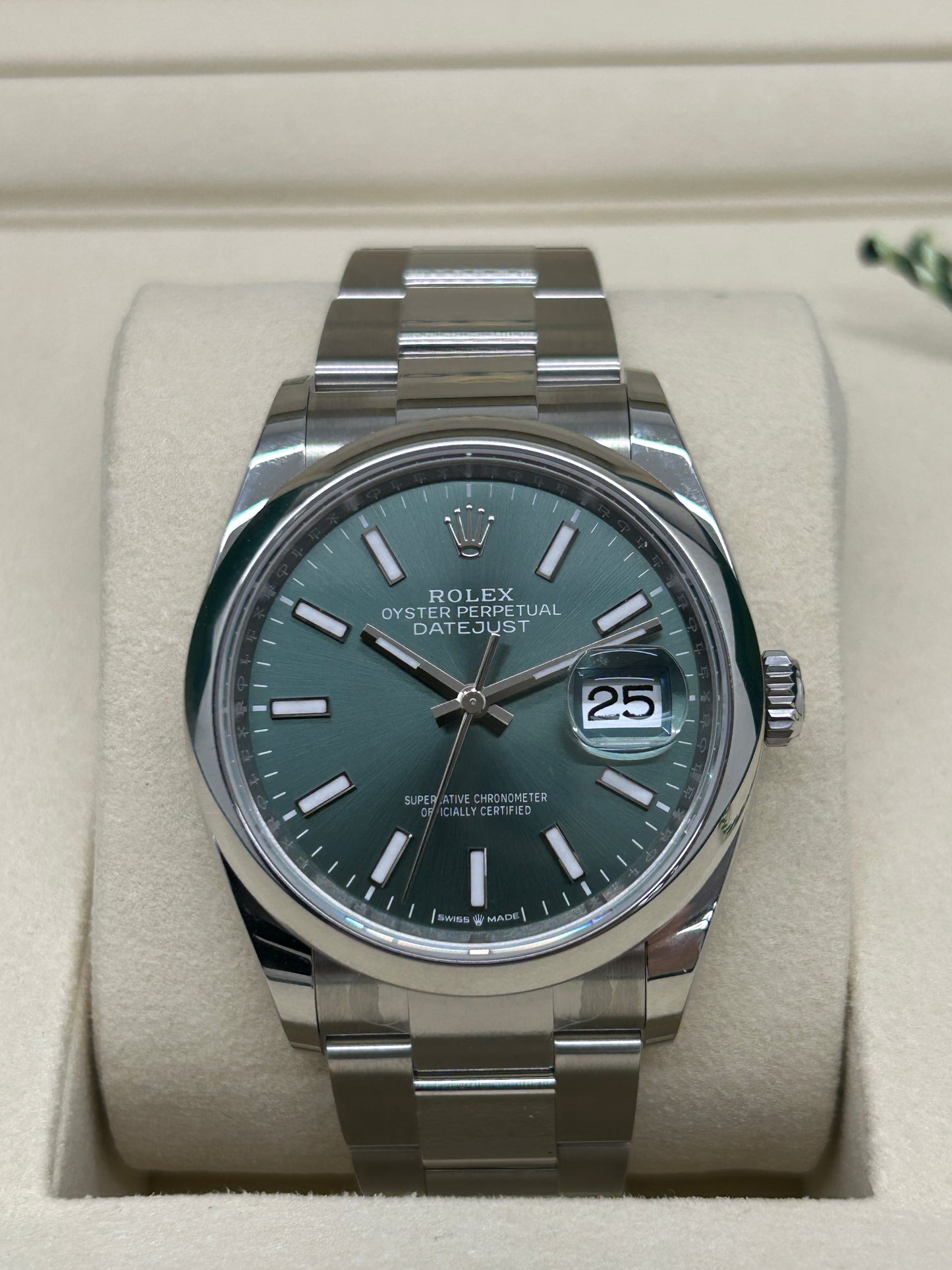 Rolex Datejust 36 - Green Mint Dial - Ref 126200 - New 2025
