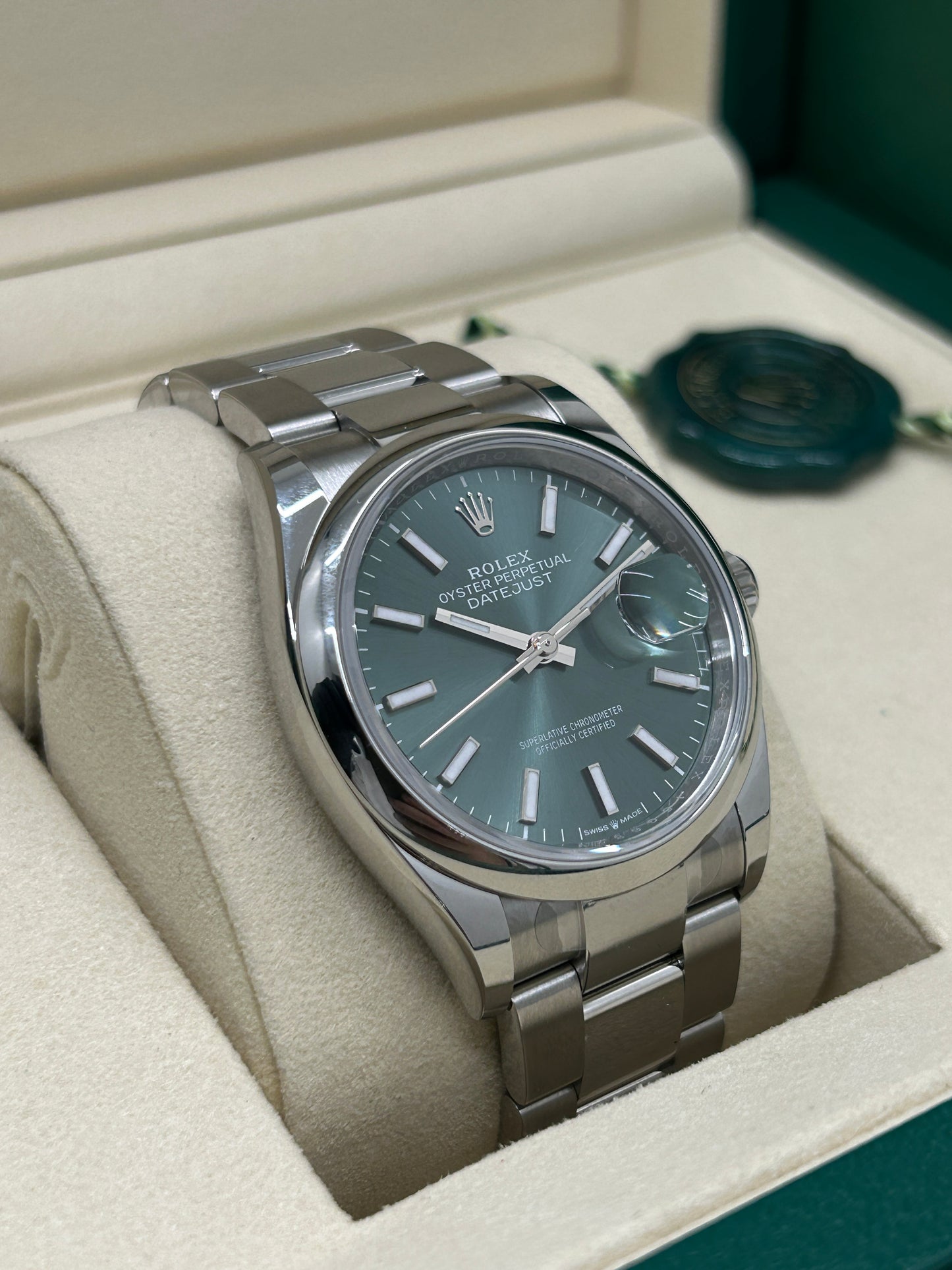 Rolex Datejust 36 - Green Mint Dial - Ref 126200 - New 2025