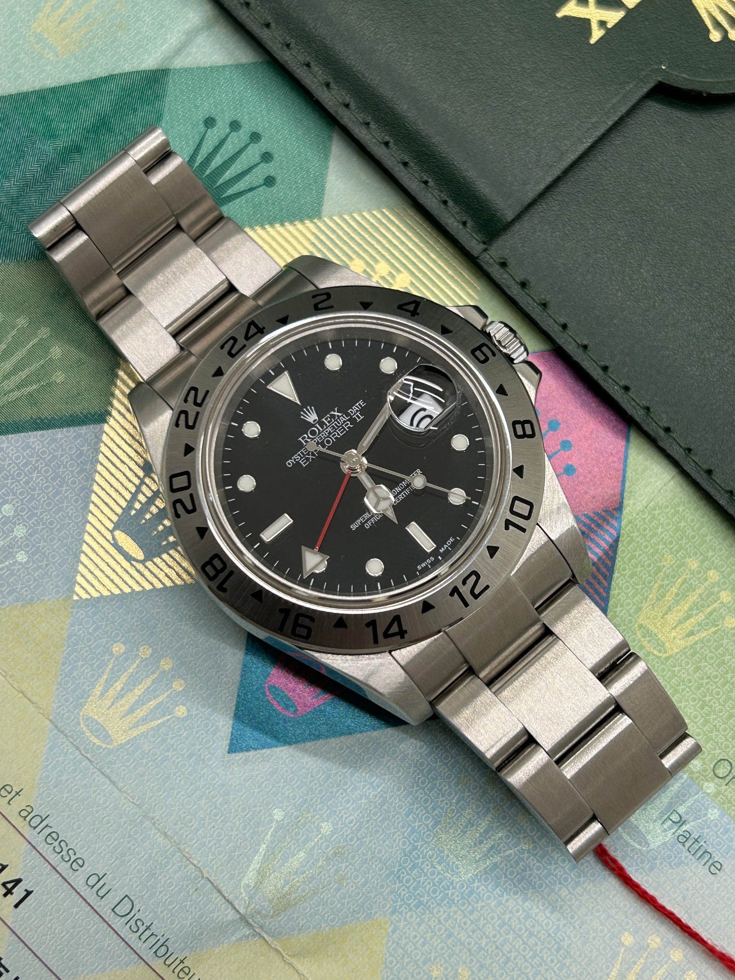 Rolex Explorer II - Black Dial - Ref 16570 - Perfect Condition - Year 2006