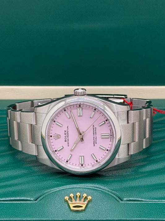 Rolex Oyster Perpetual 36 - Pink Dial - New 2023 Partially Stickers Ref 126000