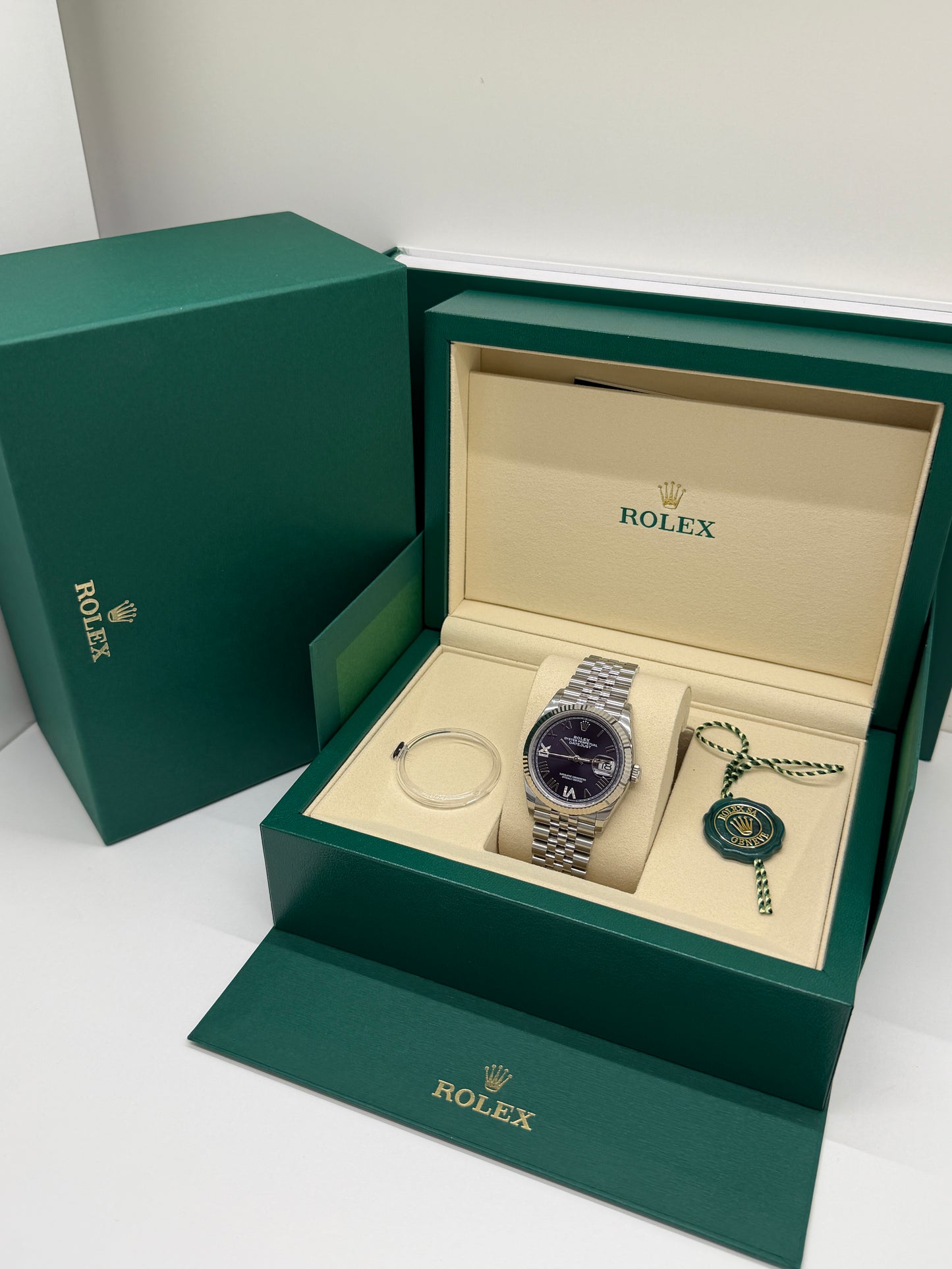 Rolex Datejust 36mm - Violet Diamonds Dial - New 2026 - Full Stickers Ref 126234