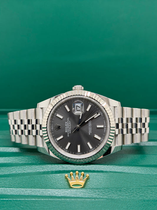 Rolex Datejust 41 Rhodium Dial Ref 126334 New 2025