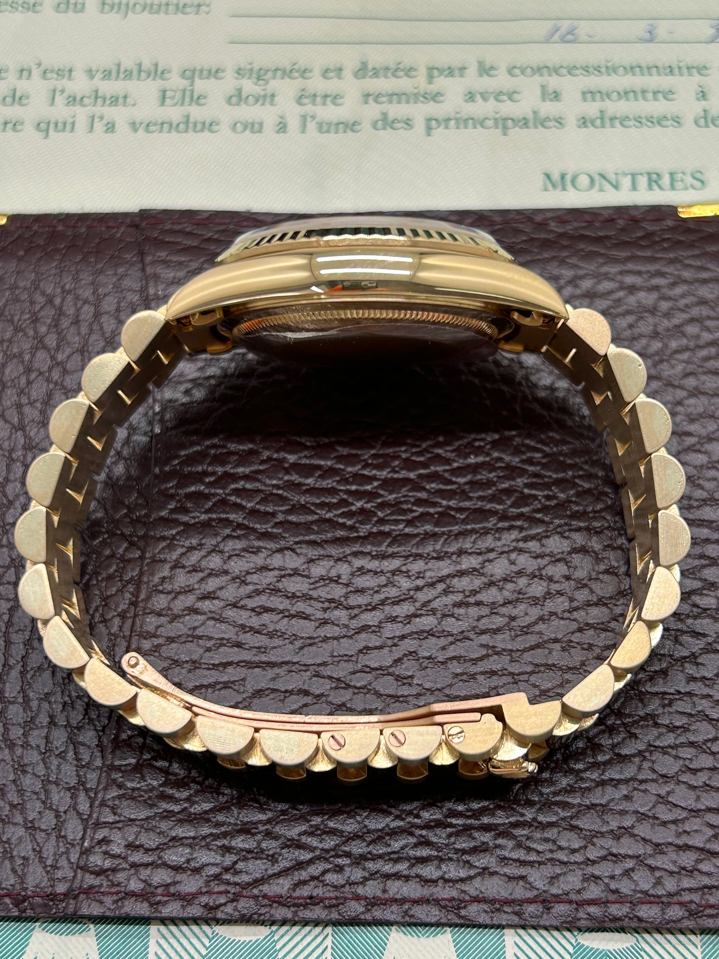 Rolex Day-Date 36 Ref 18238 - Factory Diamonds & Rubins Dial - Year 1992