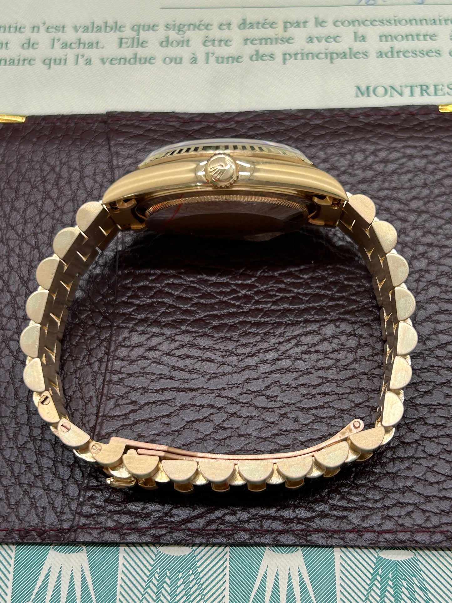 Rolex Day-Date 36 Ref 18238 - Factory Diamonds & Rubins Dial - Year 1992
