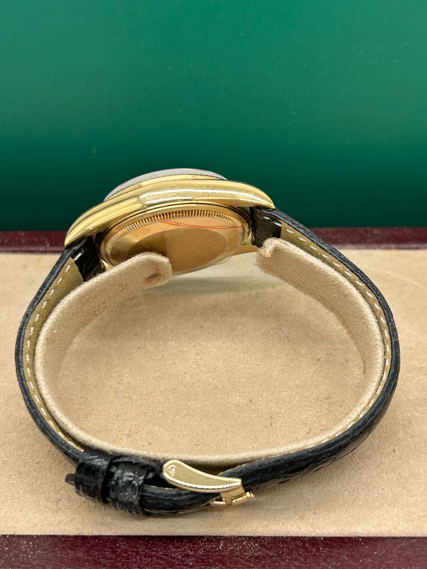 Rolex Oyster Perpetual 34 - Ref 14238 - 18Kt Yellow Gold - Champagne Dial - 1992