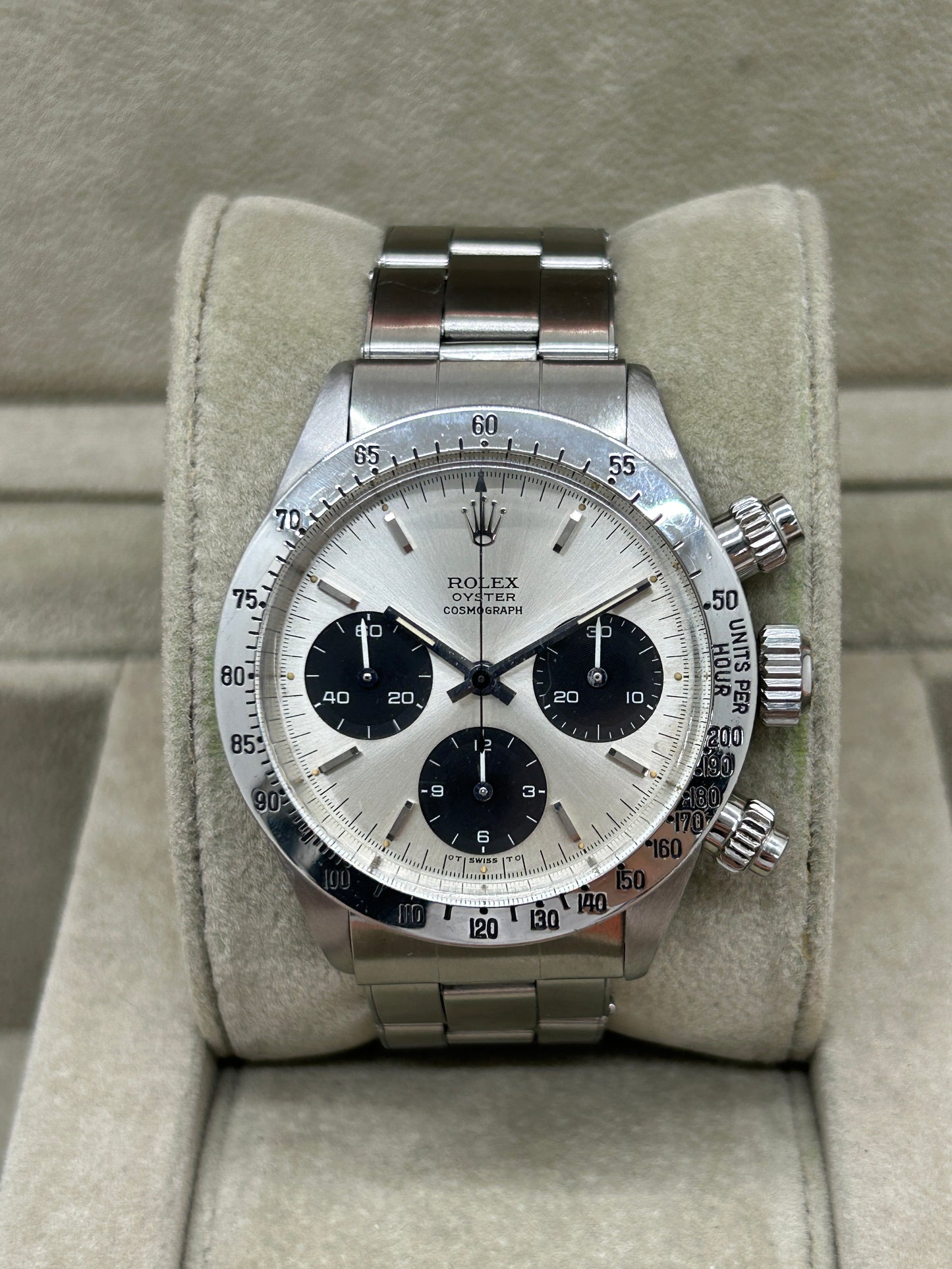 Rolex Daytona - 6265 - White Panda Sigma Dial - American Bracelet - Year 1975 - 100% Original & Coeve - Expertized