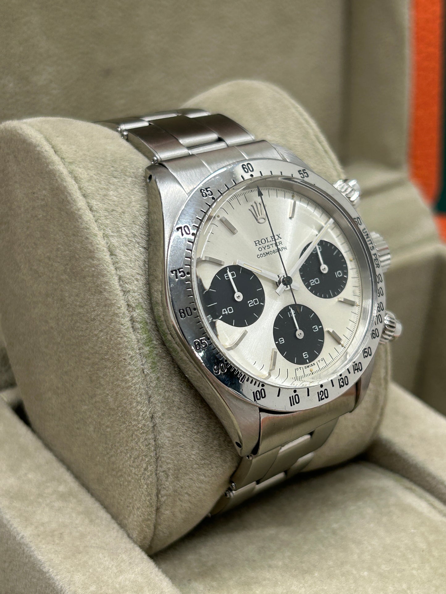 Rolex Daytona - 6265 - White Panda Sigma Dial - American Bracelet - Year 1975 - 100% Original & Coeve - Expertized