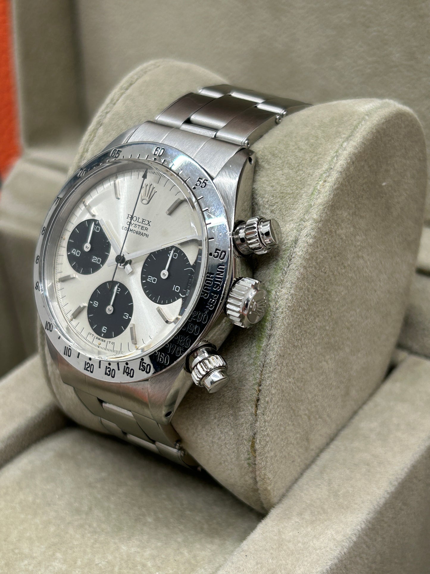 Rolex Daytona - 6265 - White Panda Sigma Dial - American Bracelet - Year 1975 - 100% Original & Coeve - Expertized