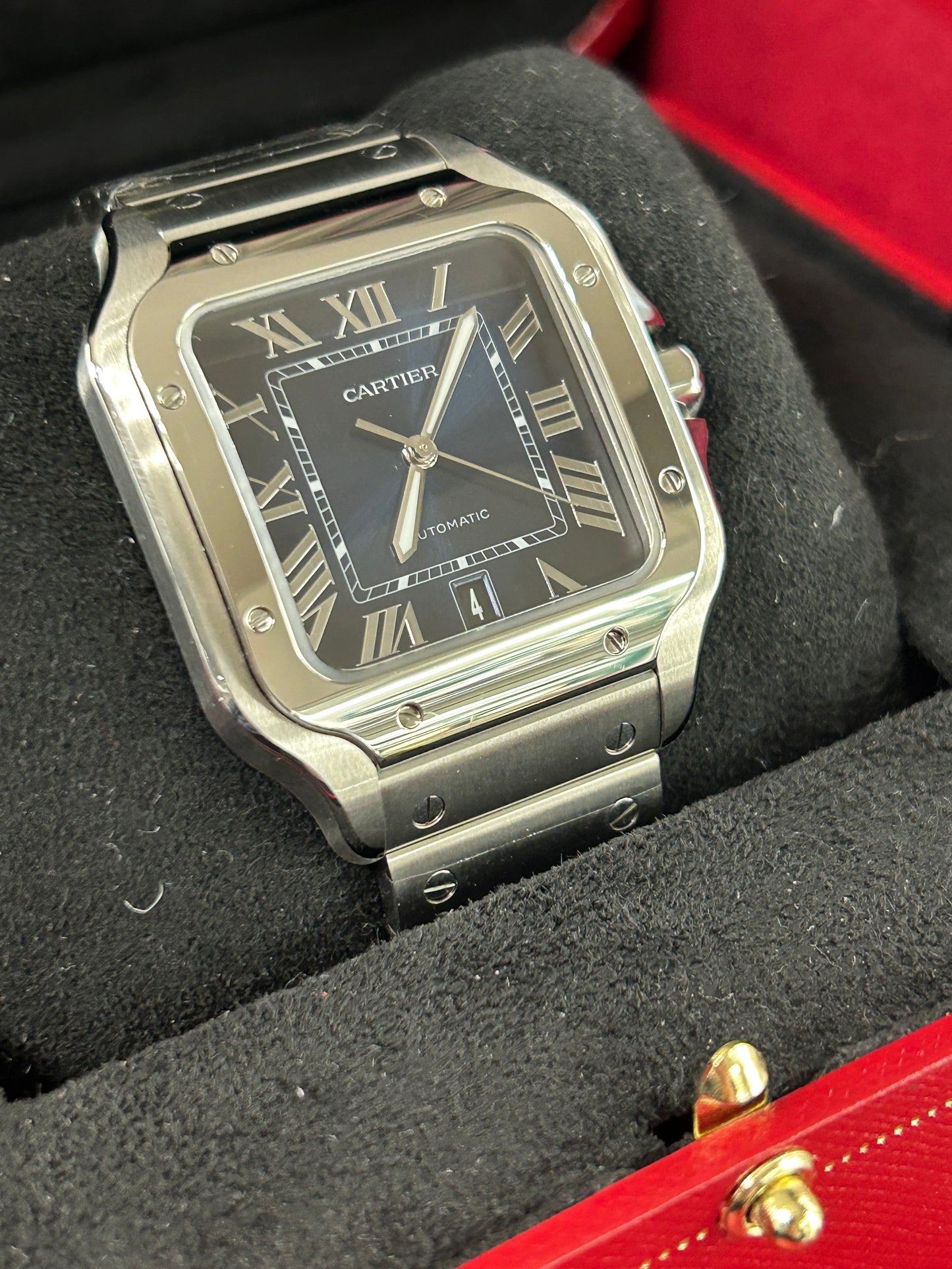 Cartier Santos De Cartier - Large Size - Blue Dial - Ref WSSA0030 - Year 2024