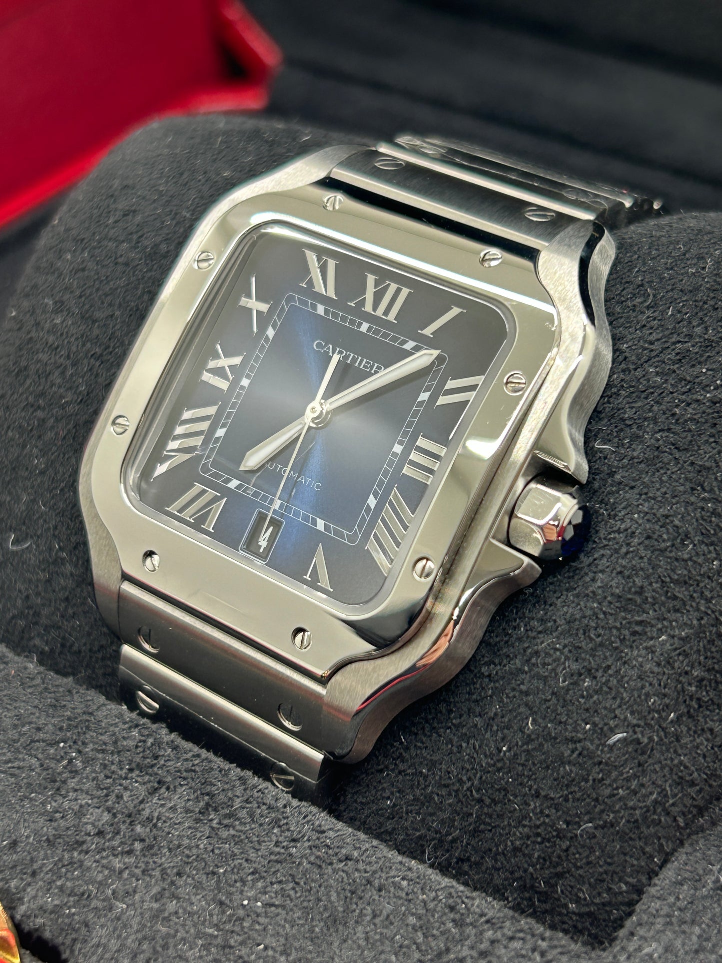 Cartier Santos De Cartier - Large Size - Blue Dial - Ref WSSA0030 - Year 2024