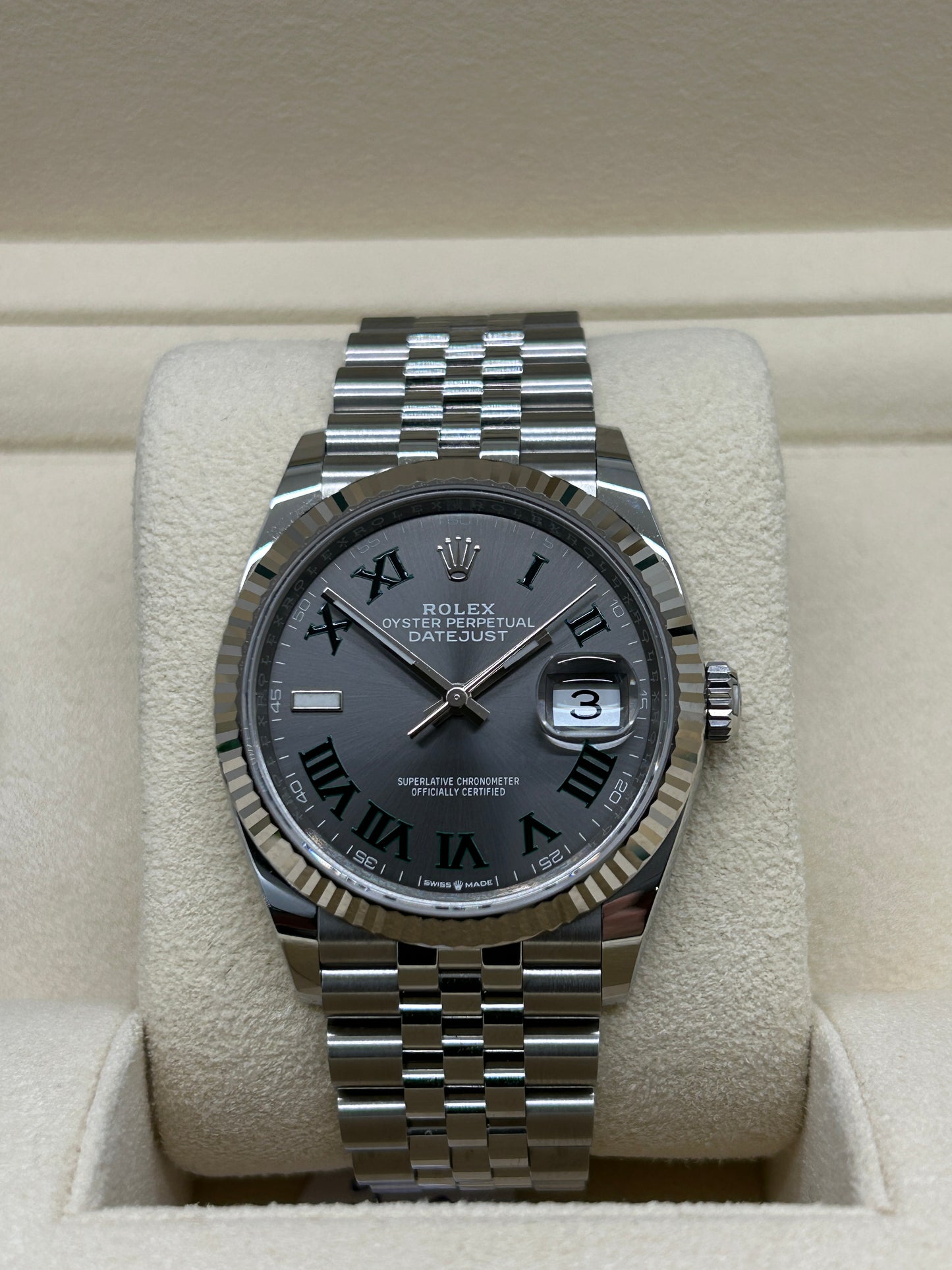Rolex Datejust 36 - Wimbledon Dail - Ref 126234 - Year 2023