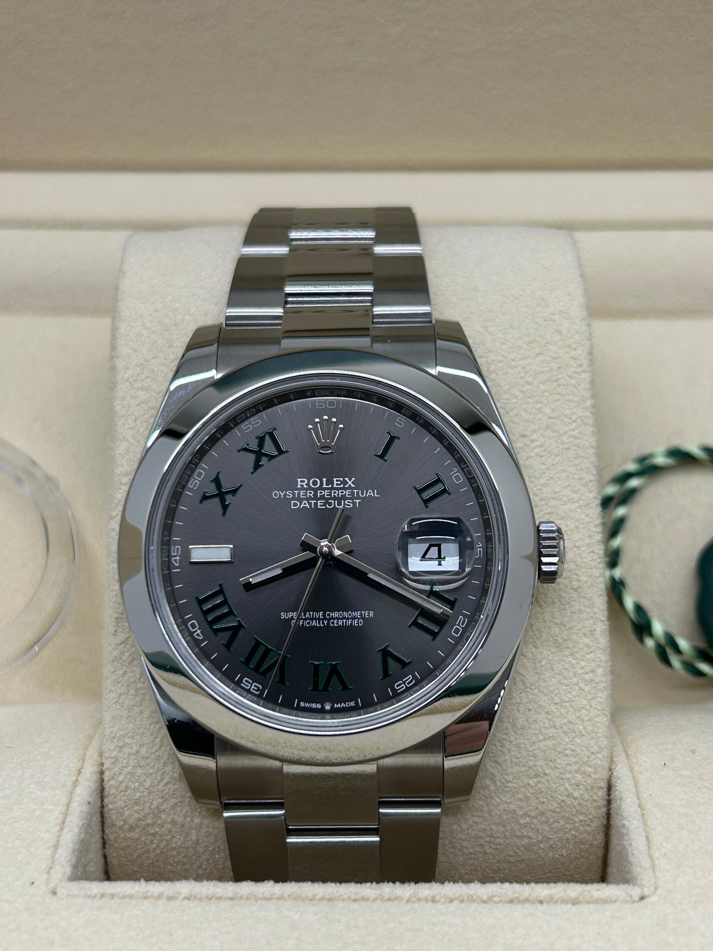 Rolex Datejust 41 - Wimbledon Dial - Ref 126300 - Year 2021 - Like New