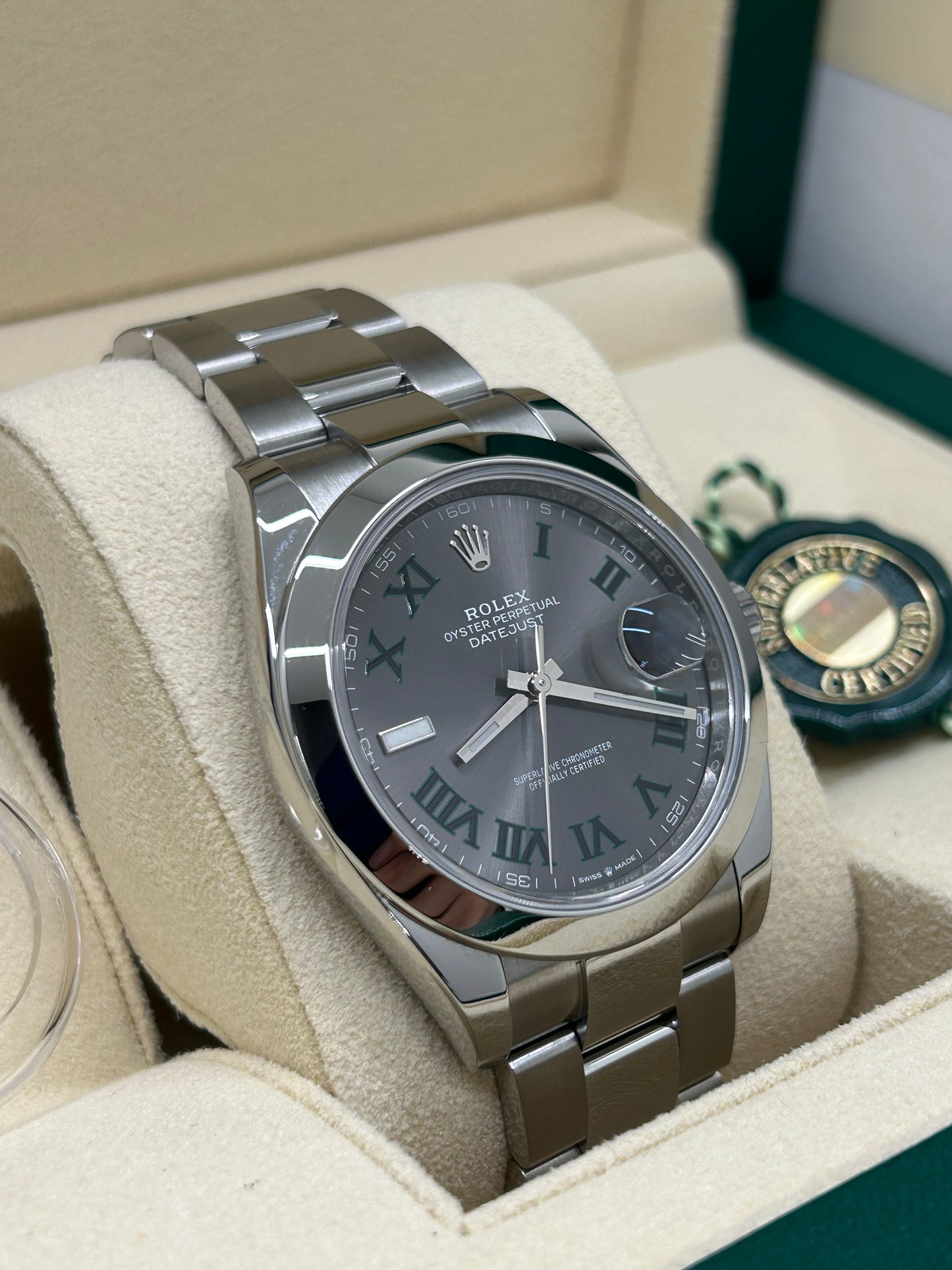 Rolex Datejust 41 - Wimbledon Dial - Ref 126300 - Year 2021 - Like New
