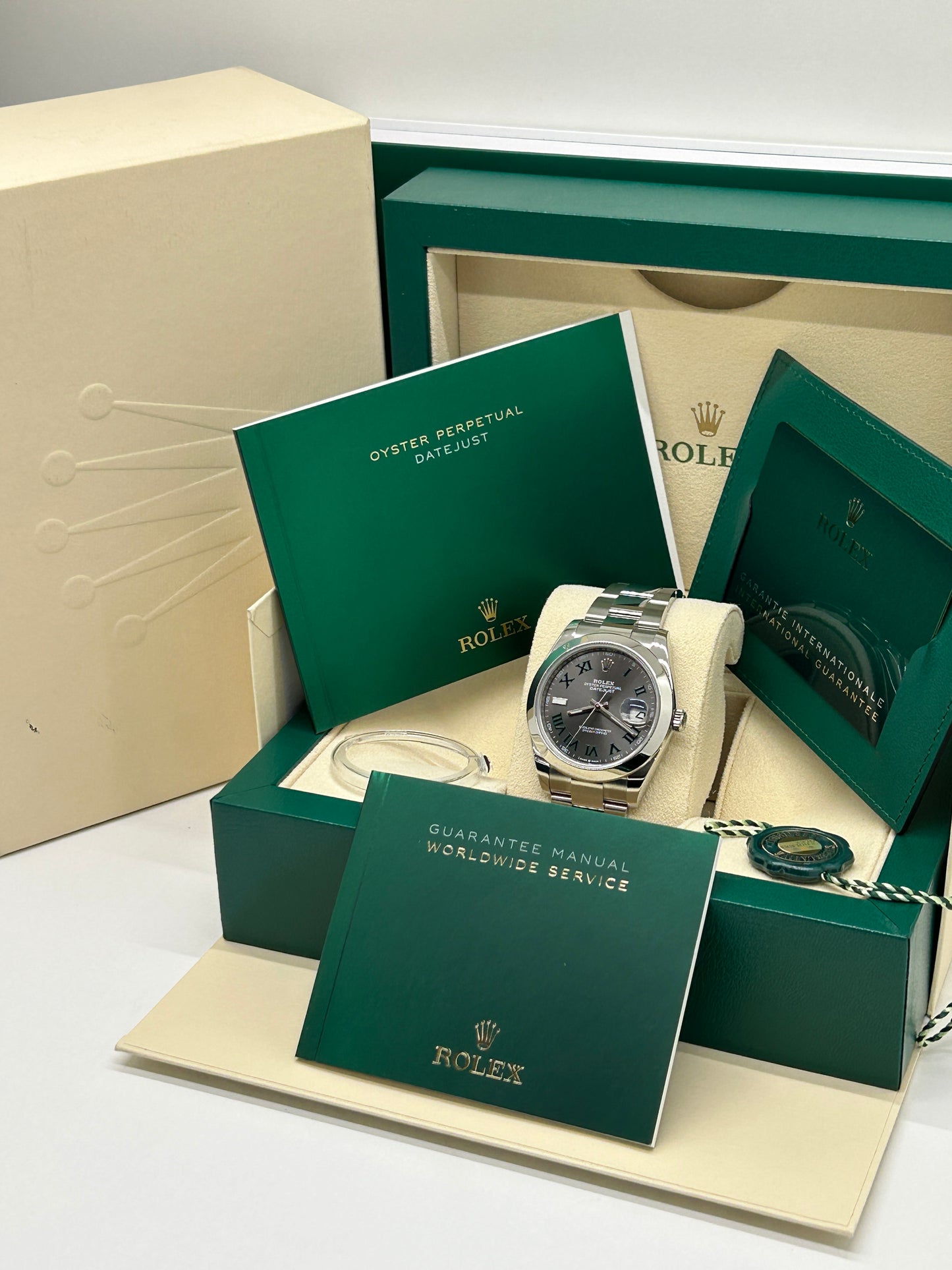 Rolex Datejust 41 - Wimbledon Dial - Ref 126300 - Year 2021 - Like New