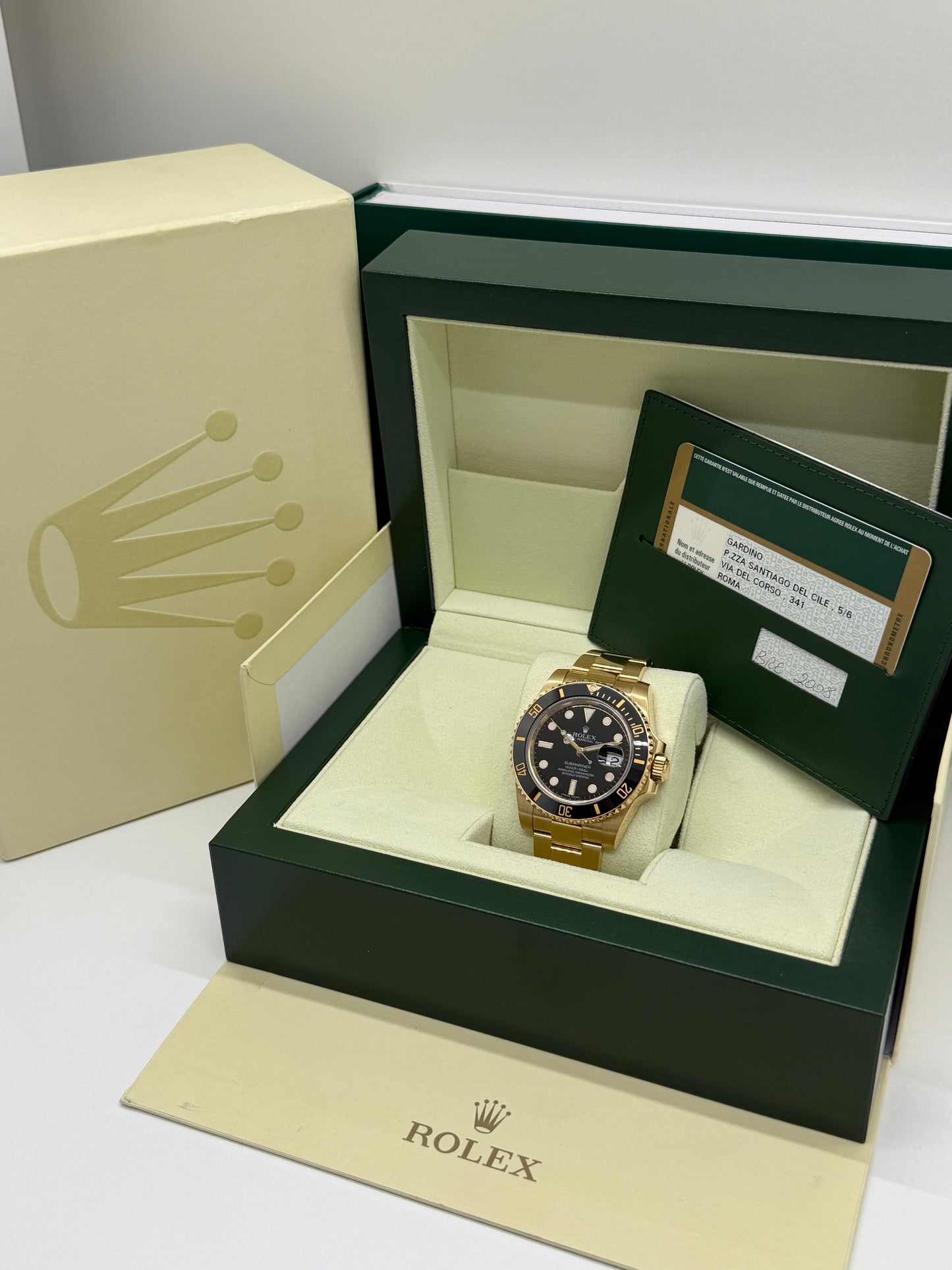 Rolex Submariner Date 18Kt Yellow Gold - Ref.116618LN - Year 2008