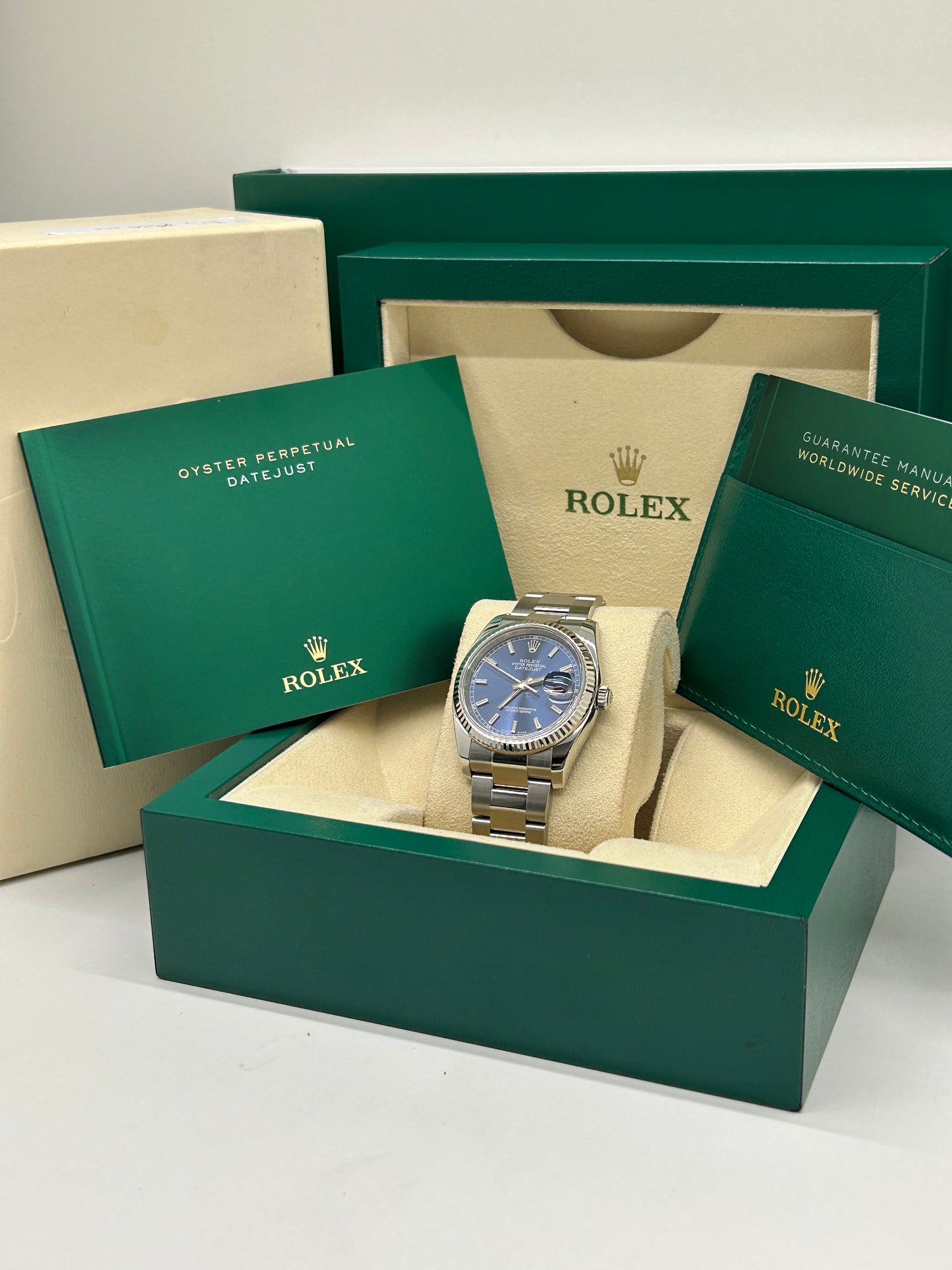 Rolex Datejust 36 - Blue Dial - Ref 116234 - Year 2016