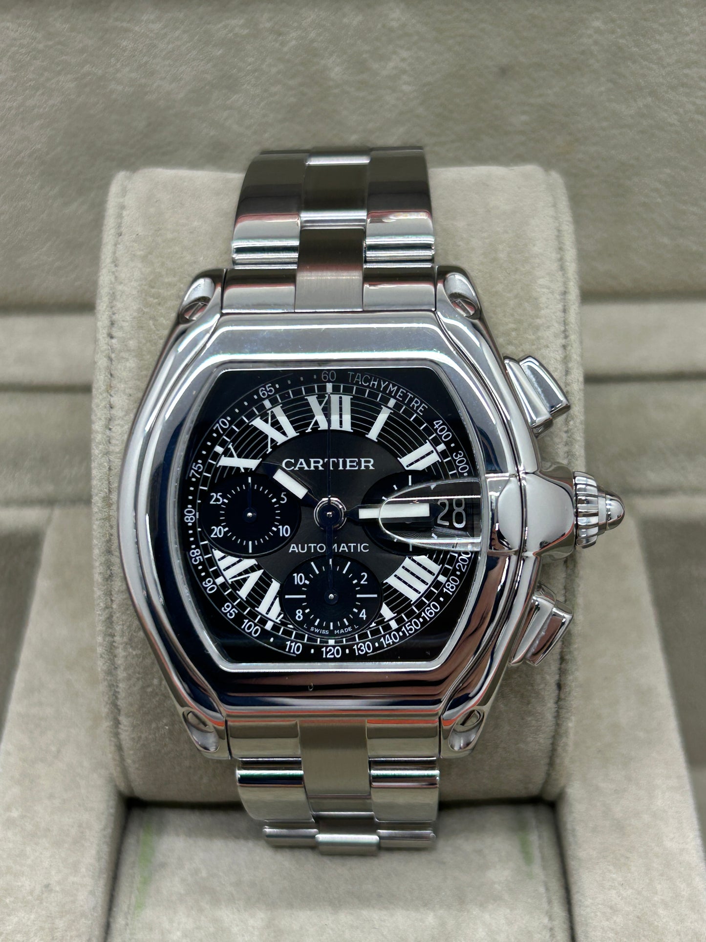 Cartier Roadster Chronograph - Black Dial - Ref 2618