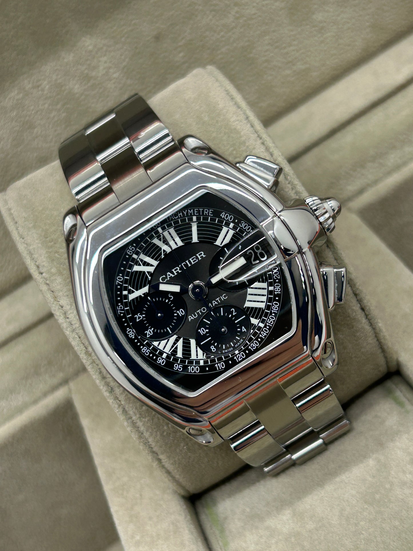 Cartier Roadster Chronograph - Black Dial - Ref 2618
