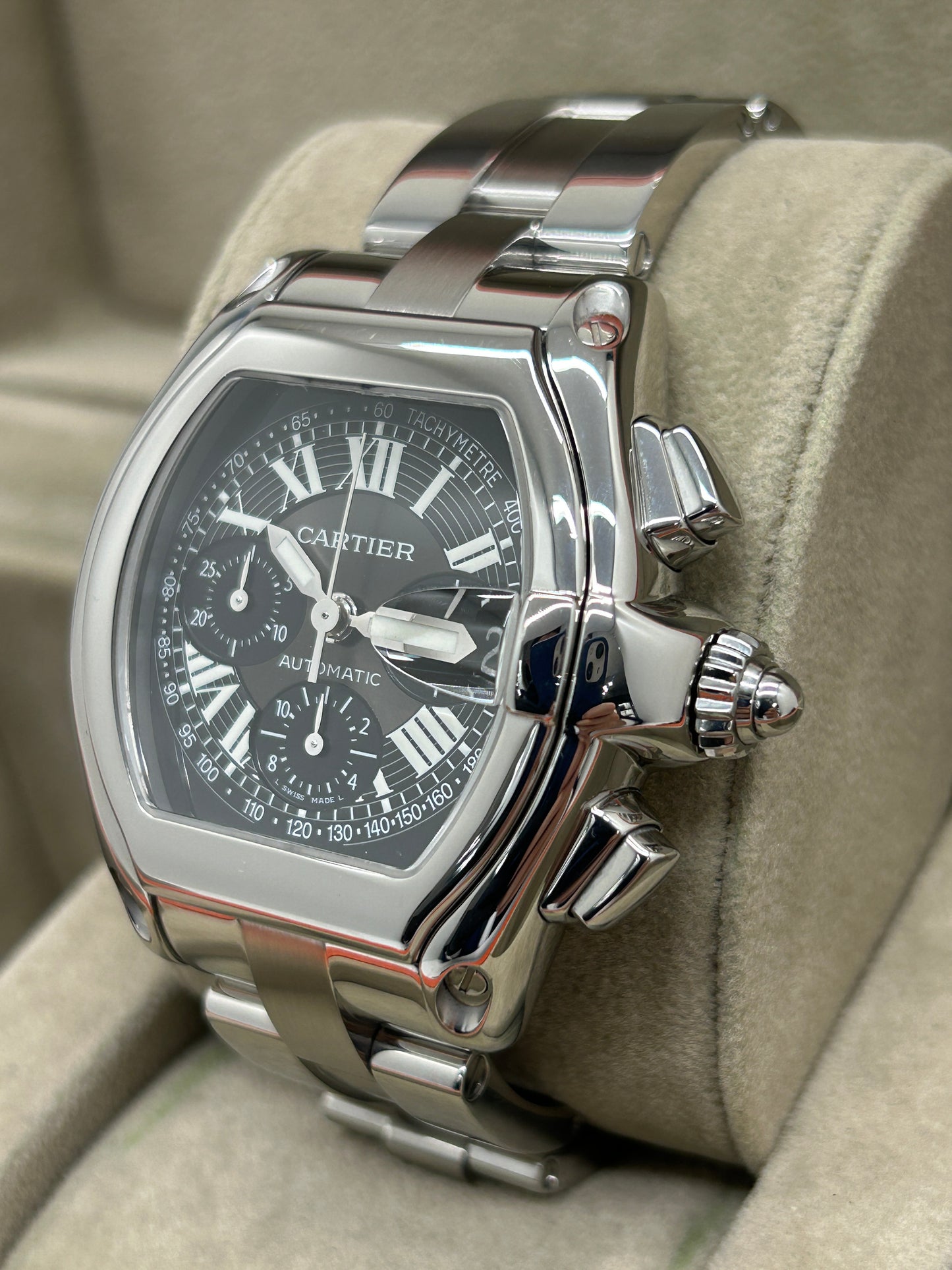 Cartier Roadster Chronograph - Black Dial - Ref 2618