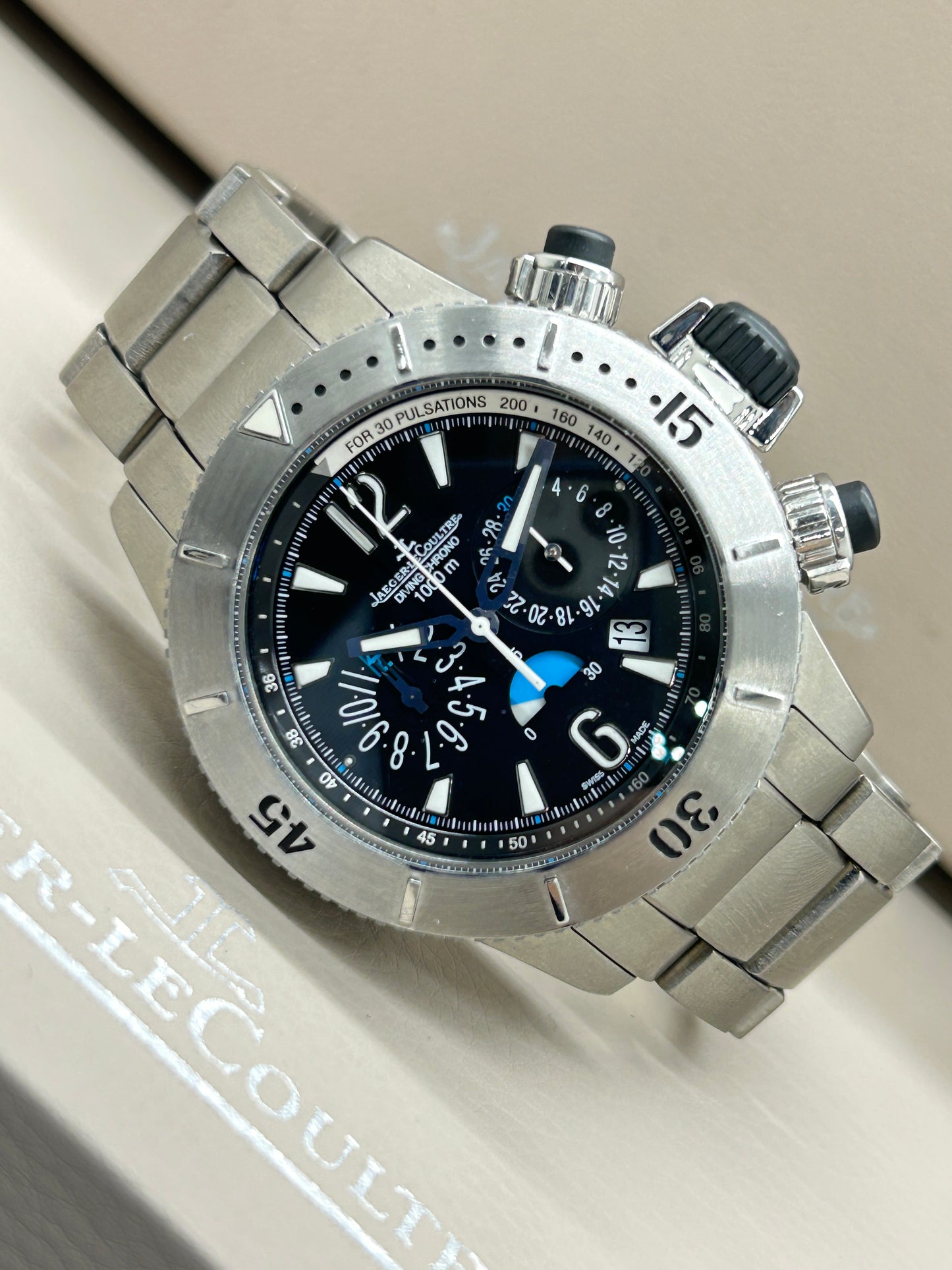 Jaeger-Le-Coultre Master Compressor Diving Chronograph Ref. 160.T.25 - Double Straps - Year 2008