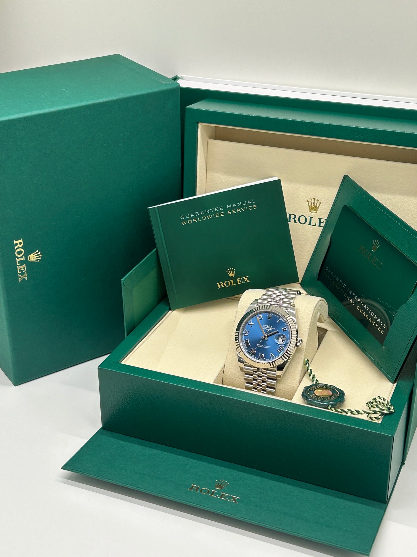 Rolex Datejust 41 Ref. 126334 - Roman Blu Dial - New 2025
