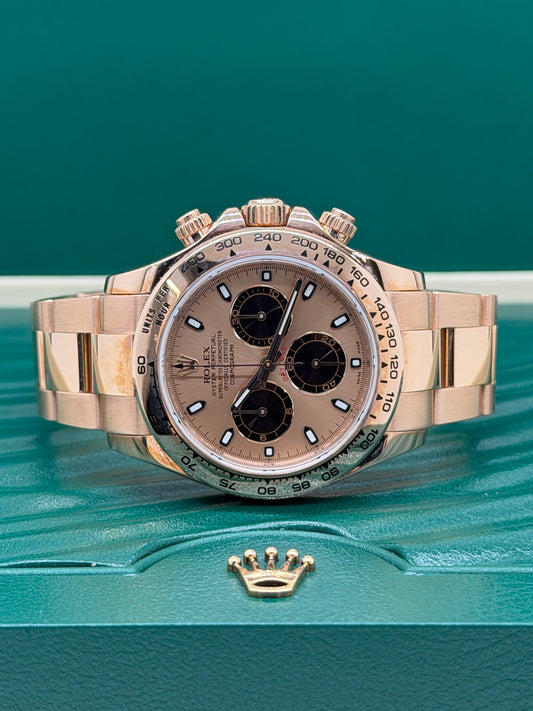 Rolex Daytona 18kt Rose Gold - Sundust Dial - Ref 116505 - Year 2013 Official Rolex Service 2023