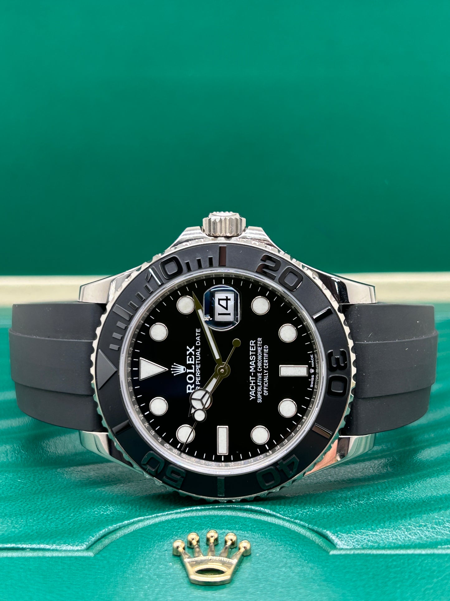 Rolex Yacht-master 42 - Black Dial - 18k White Gold - Ref 226659 - Year 2021
