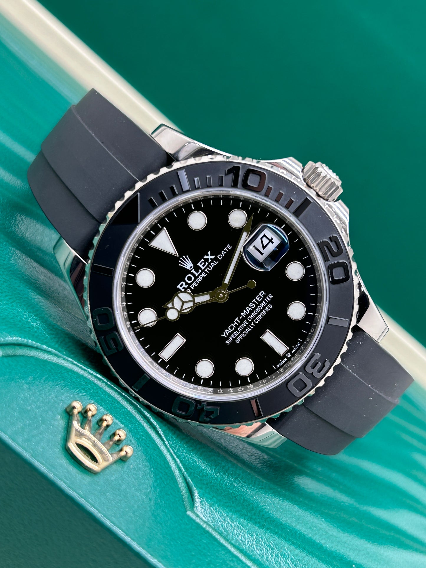 Rolex Yacht-master 42 - Black Dial - 18k White Gold - Ref 226659 - Year 2021