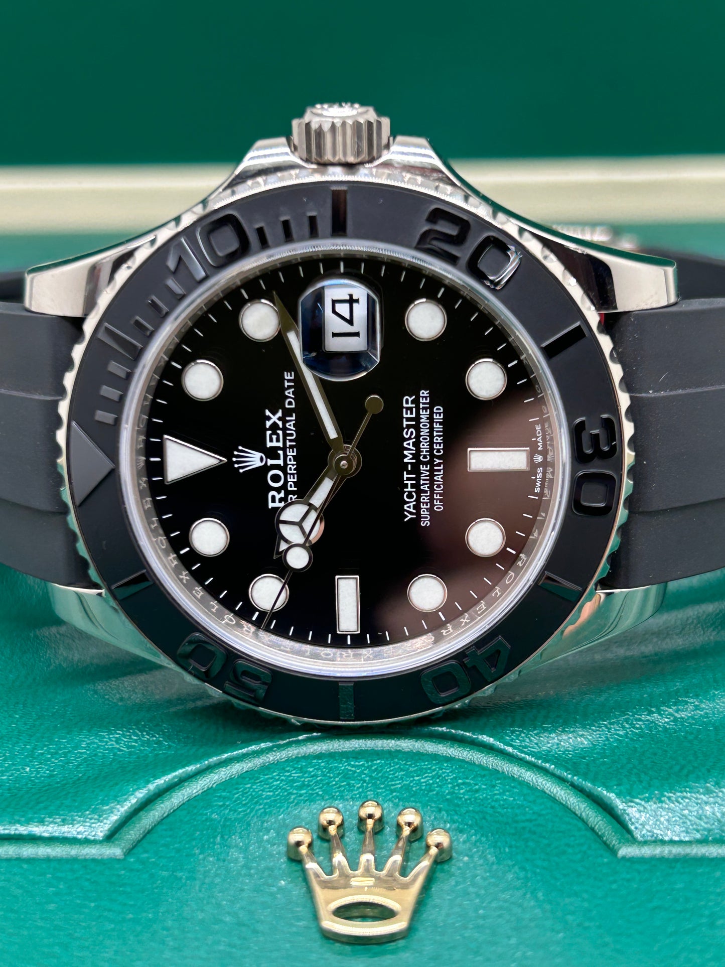 Rolex Yacht-master 42 - Black Dial - 18k White Gold - Ref 226659 - Year 2021