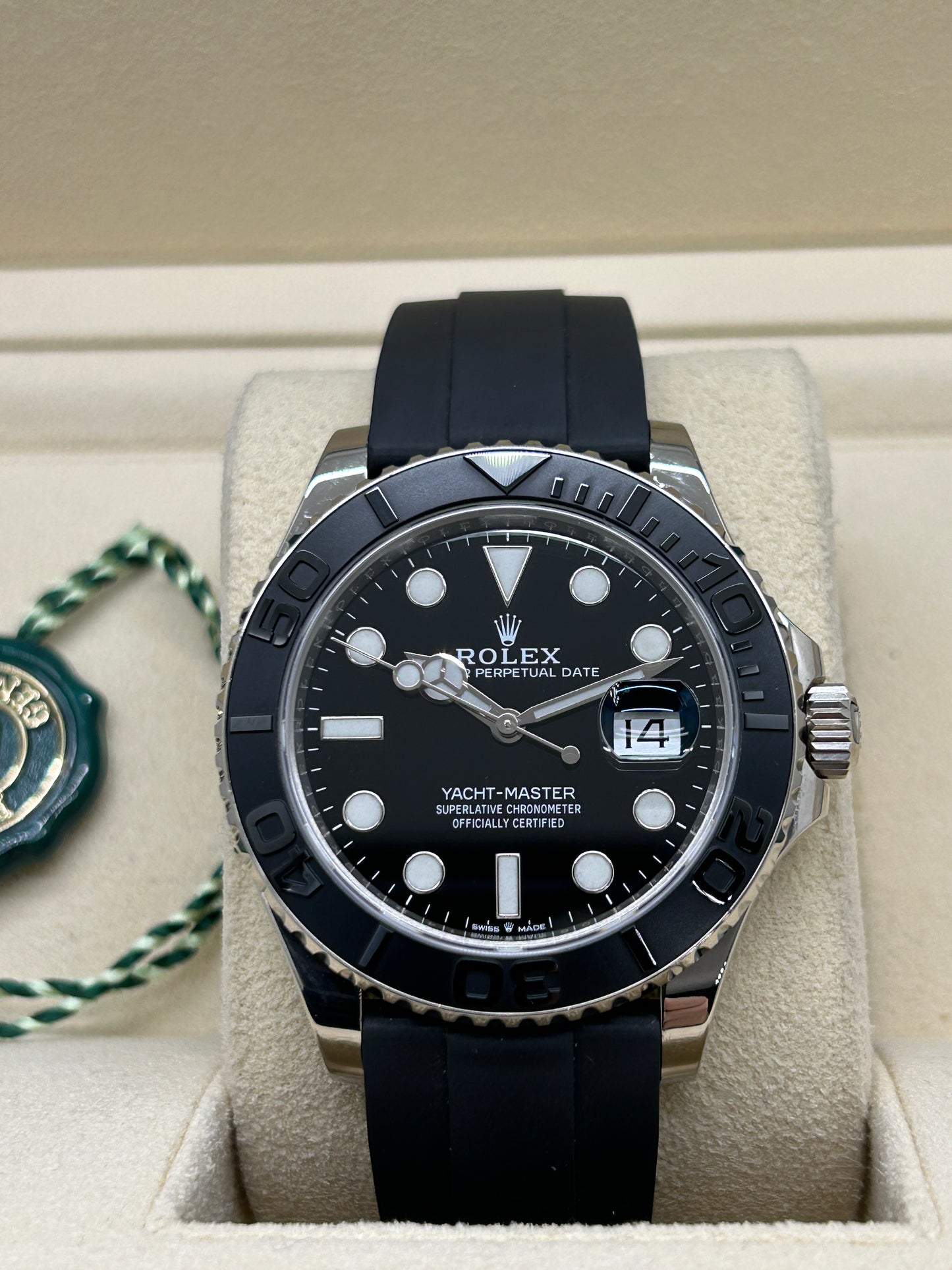 Rolex Yacht-master 42 - Black Dial - 18k White Gold - Ref 226659 - Year 2021