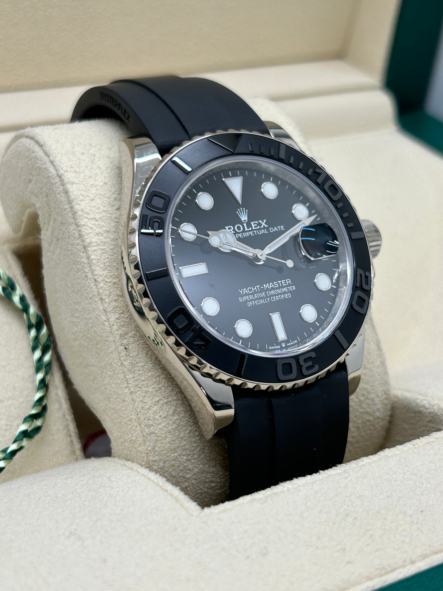 Rolex Yacht-master 42 - Black Dial - 18k White Gold - Ref 226659 - Year 2021