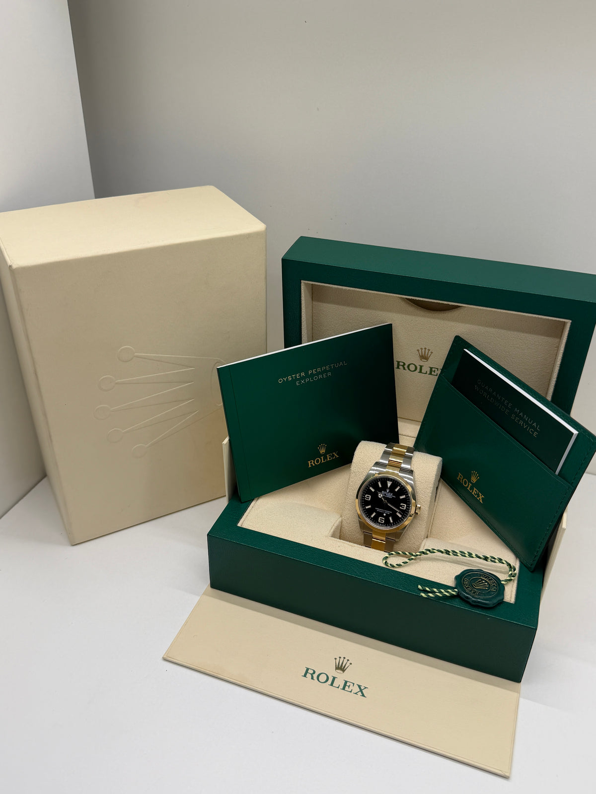 Rolex Explorer 36mm - 18Kt Yelow Gold & Steel - Ref 124273 - Year 2023