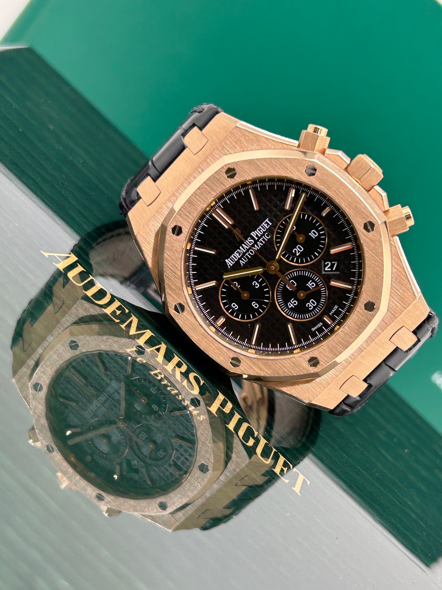 Audemars Royal Oak Chronograph 41mm - Black Dial - Rose Gold - Ref. 26320OR.OO.D002CR.01 - 2014