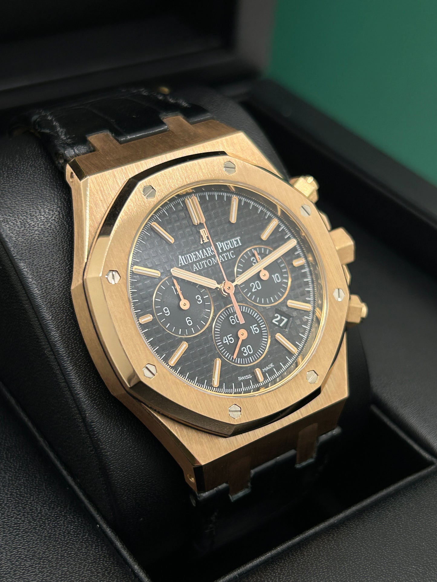 Audemars Royal Oak Chronograph 41mm - Black Dial - Rose Gold - Ref. 26320OR.OO.D002CR.01 - 2014