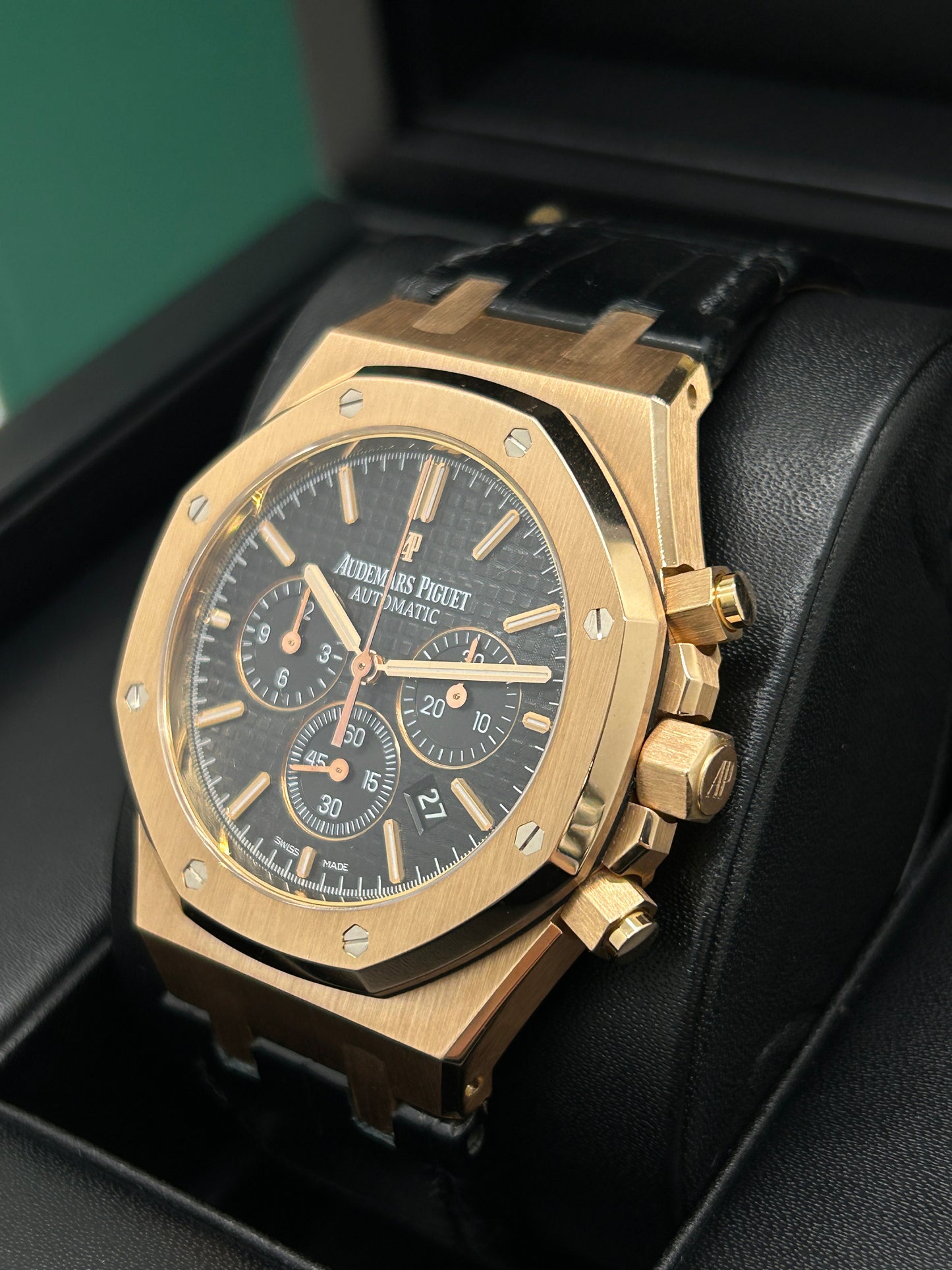 Audemars Royal Oak Chronograph 41mm - Black Dial - Rose Gold - Ref. 26320OR.OO.D002CR.01 - 2014