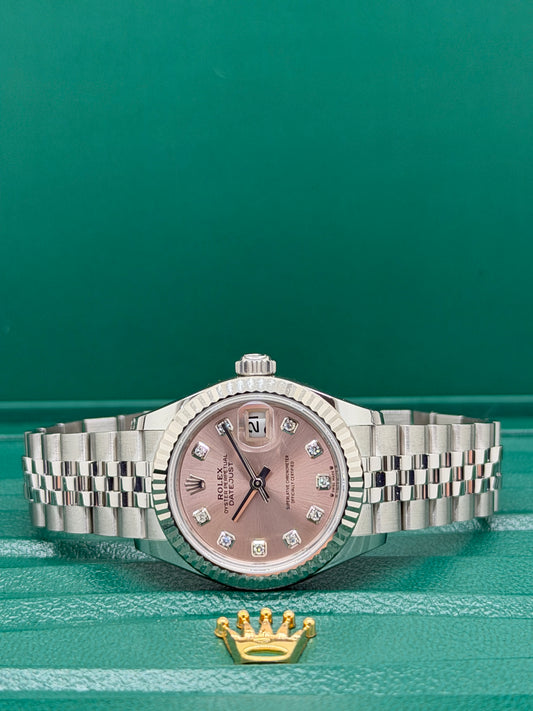 Rolex Lady-Datejust 28 - Pink Diamonds Dial Ref 279174 - New 2026