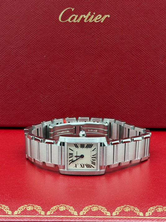 Cartier Tank Française White Dial Ref W51008Q3 - Year 2022