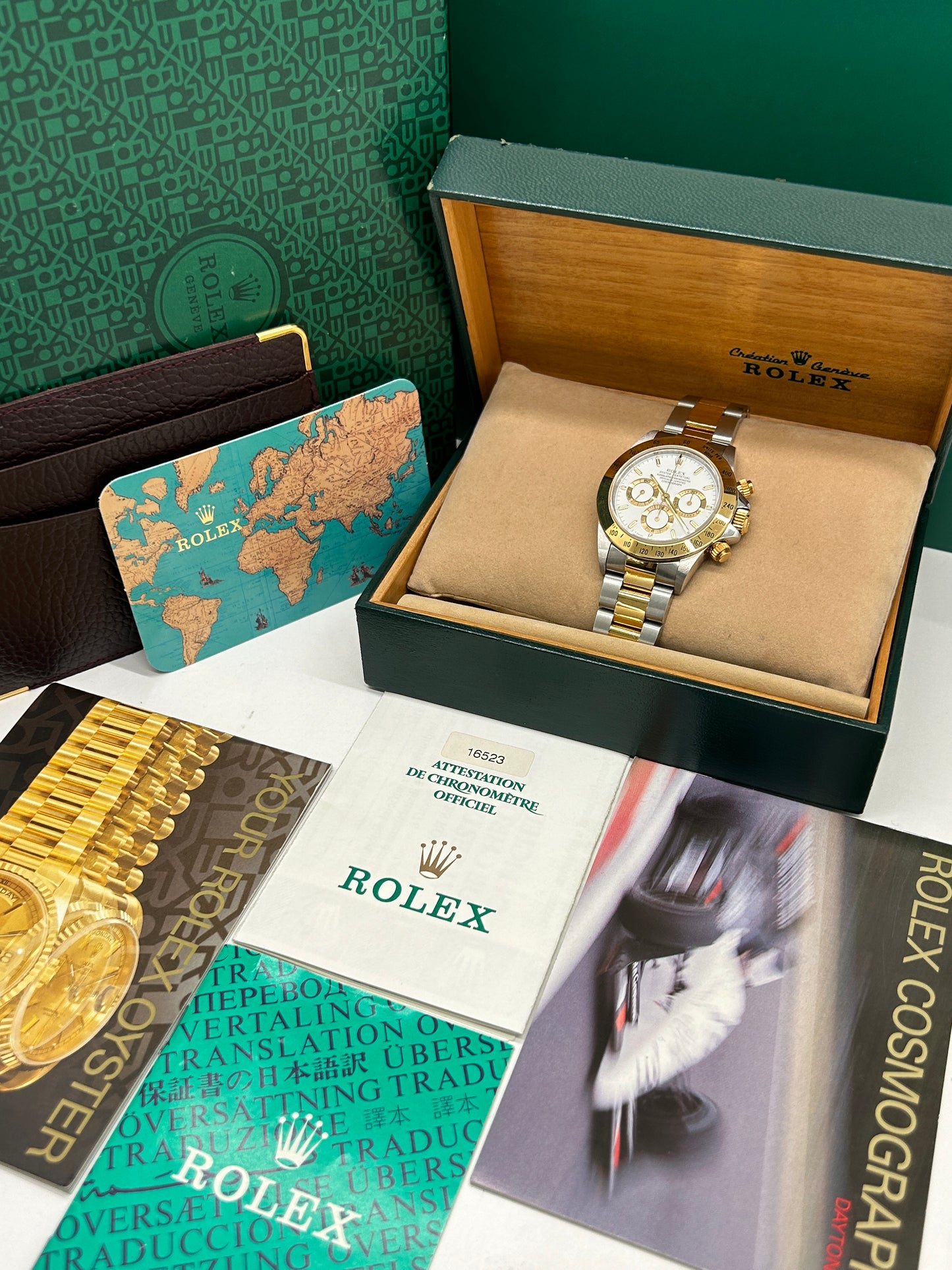 Rolex Daytona - White Dial - El Primero - Ref 16523 - Never Polished - Year 1998