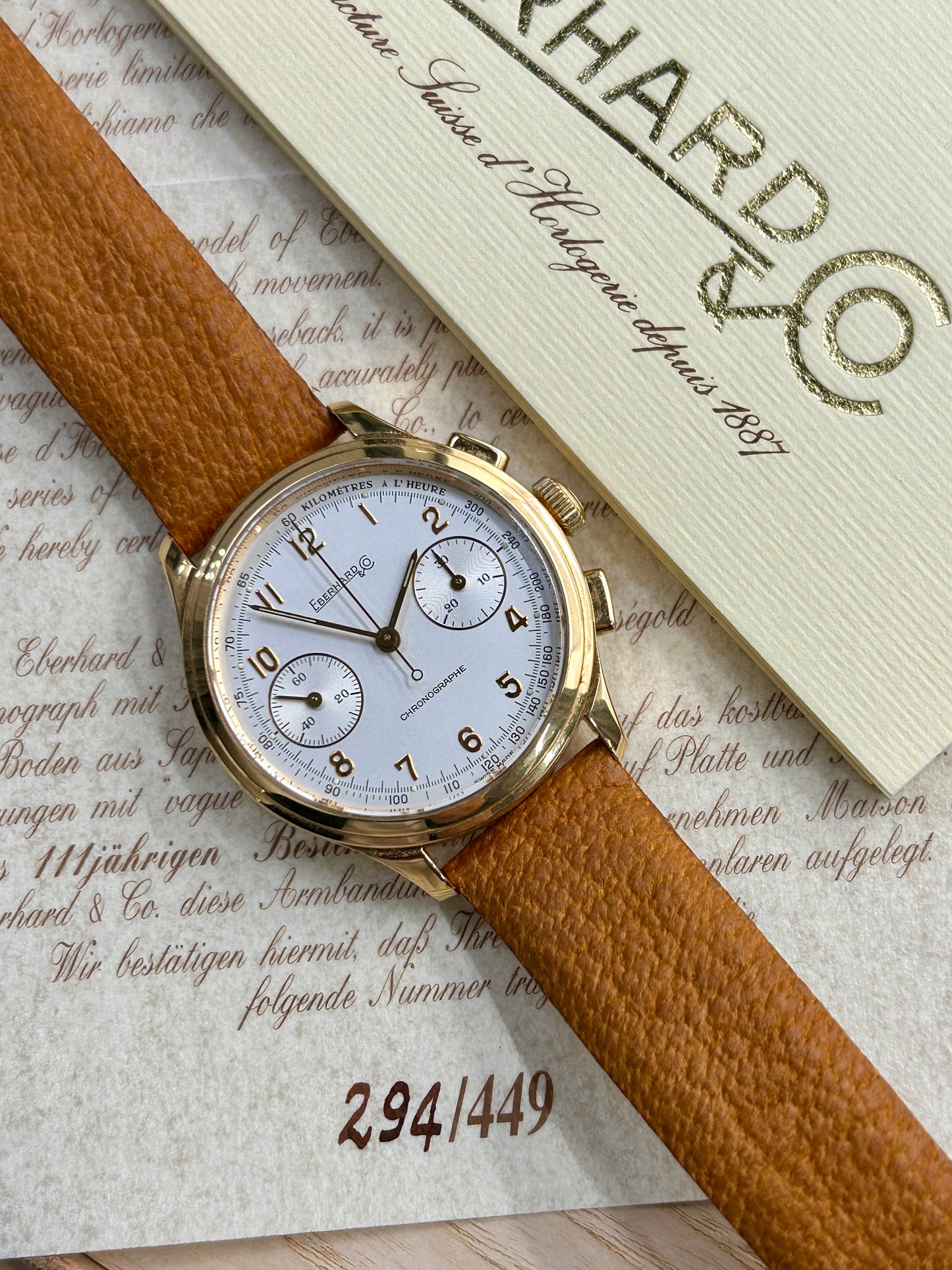 Eberhard Oldflyer - Yellow Gold - Ref 30056 OR - Year 2002