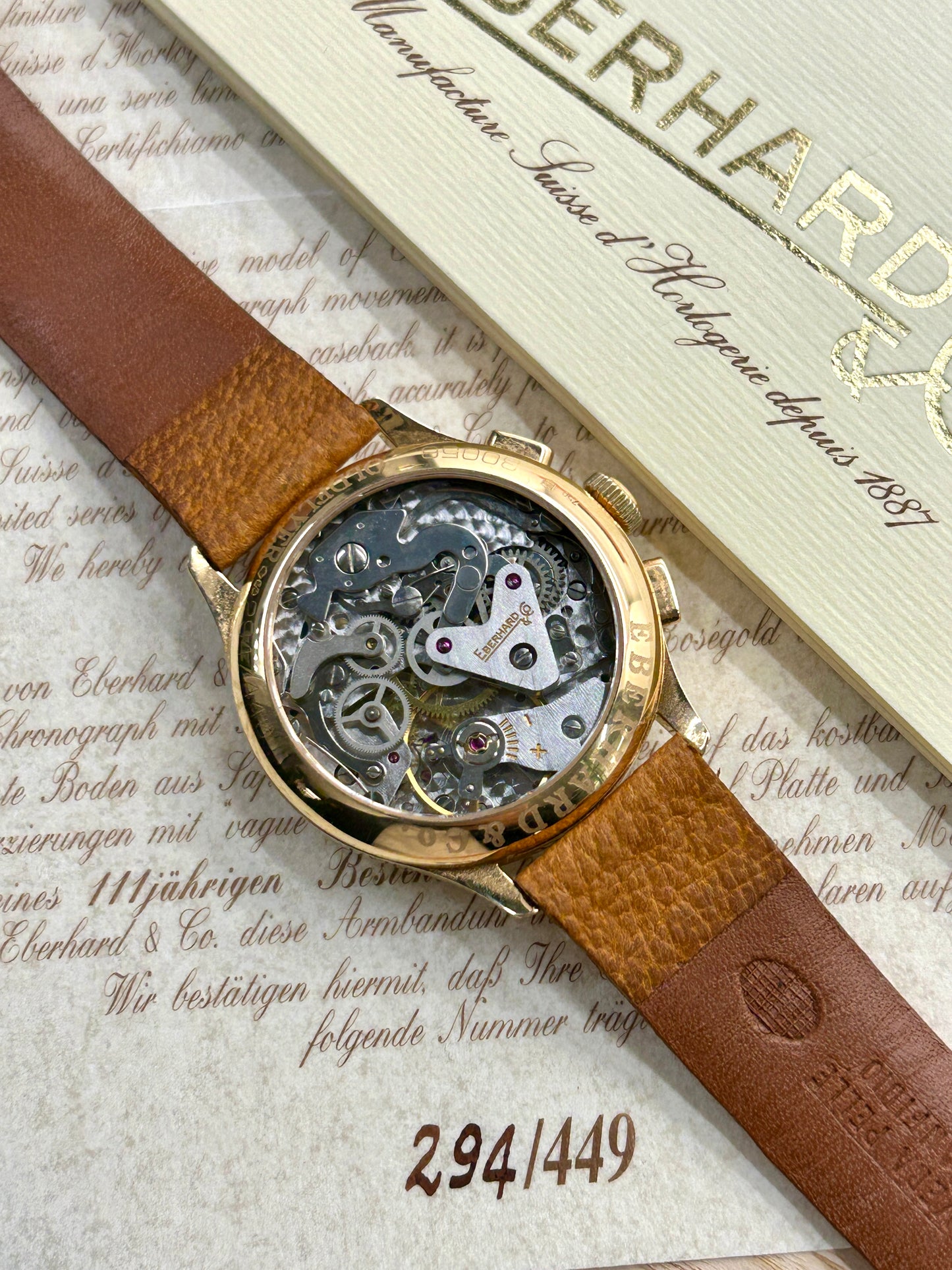 Eberhard Oldflyer - Yellow Gold - Ref 30056 OR - Year 2002