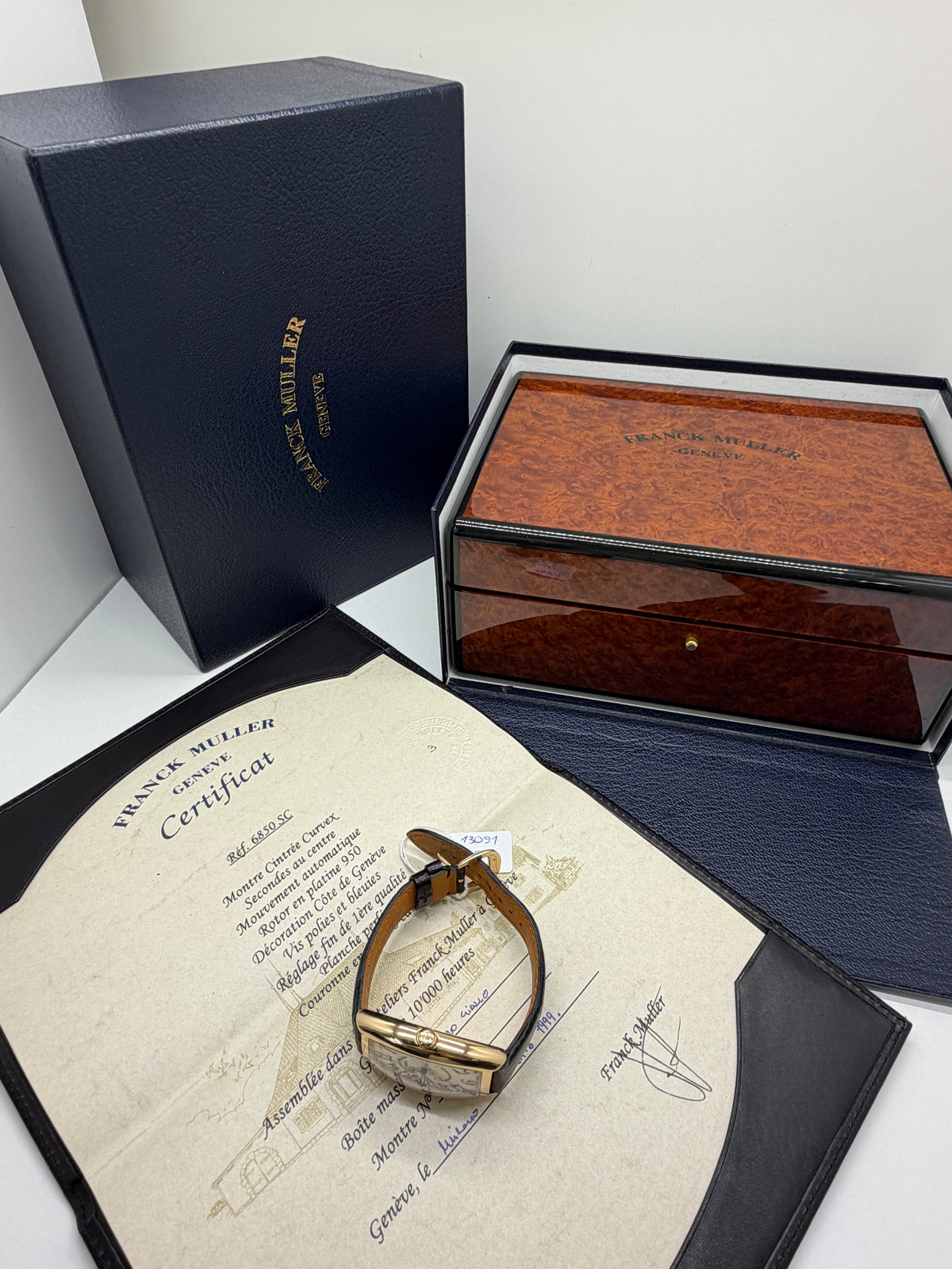 Franck Muller Cintrée Curvex Ref.6850 SC - Yellow Gold - Year 1999