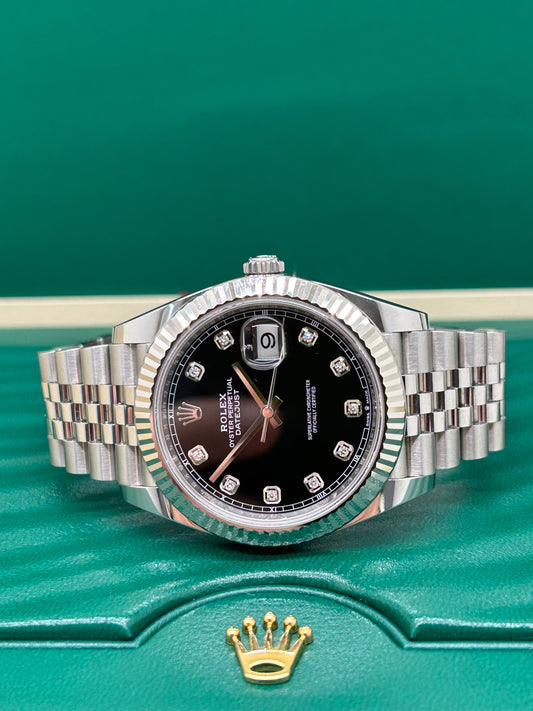 Rolex Datejust 41 Black Diamonds Dial - Ref 126334 - Year 2023