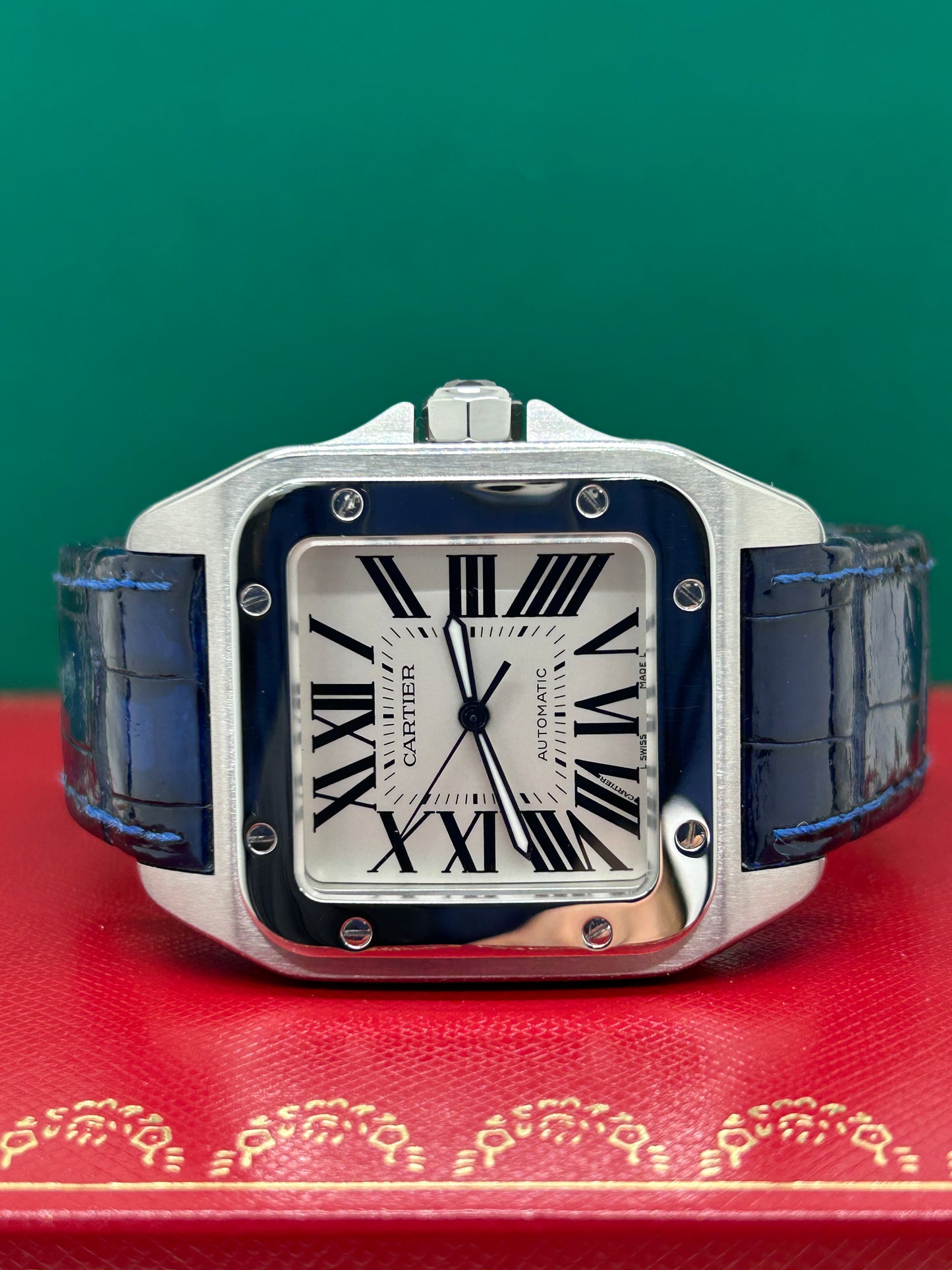 Cartier Santos 100 Xl Anniversary Edition - White Dial - Ref 2656 - Year 2004