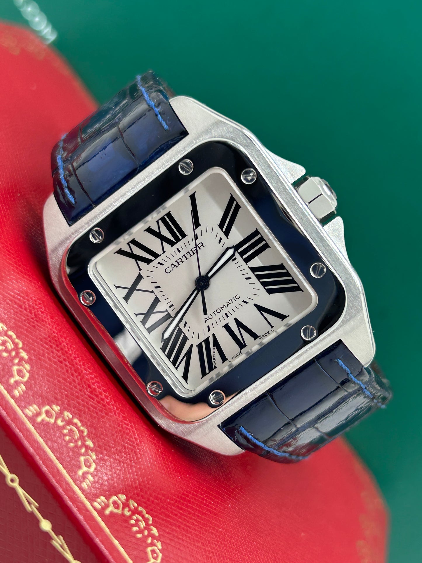Cartier Santos 100 Xl Anniversary Edition - White Dial - Ref 2656 - Year 2004