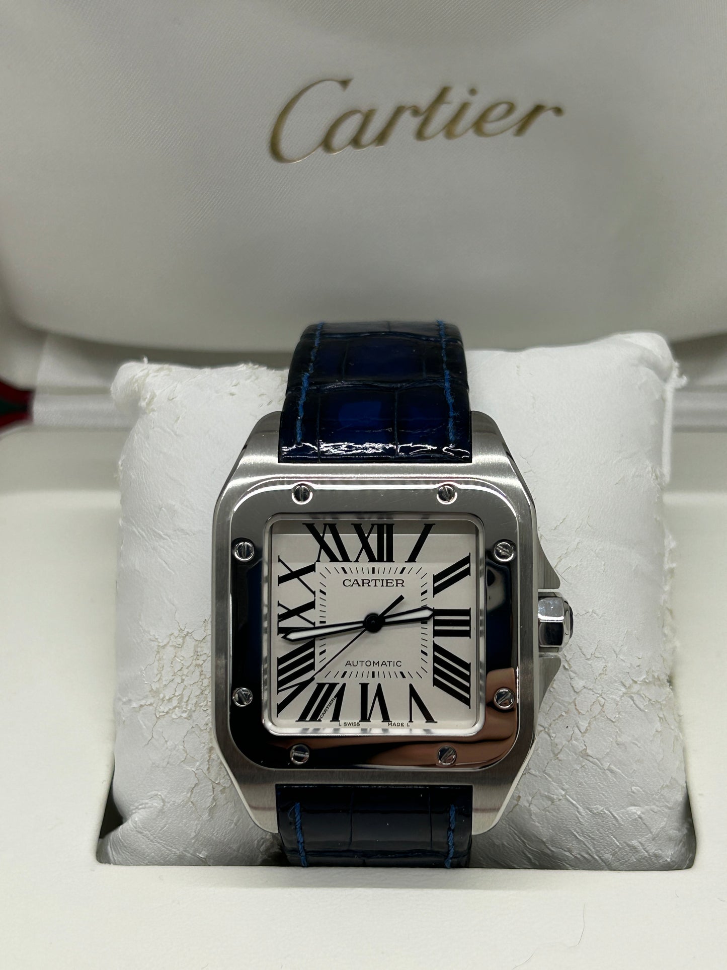 Cartier Santos 100 Xl Anniversary Edition - White Dial - Ref 2656 - Year 2004