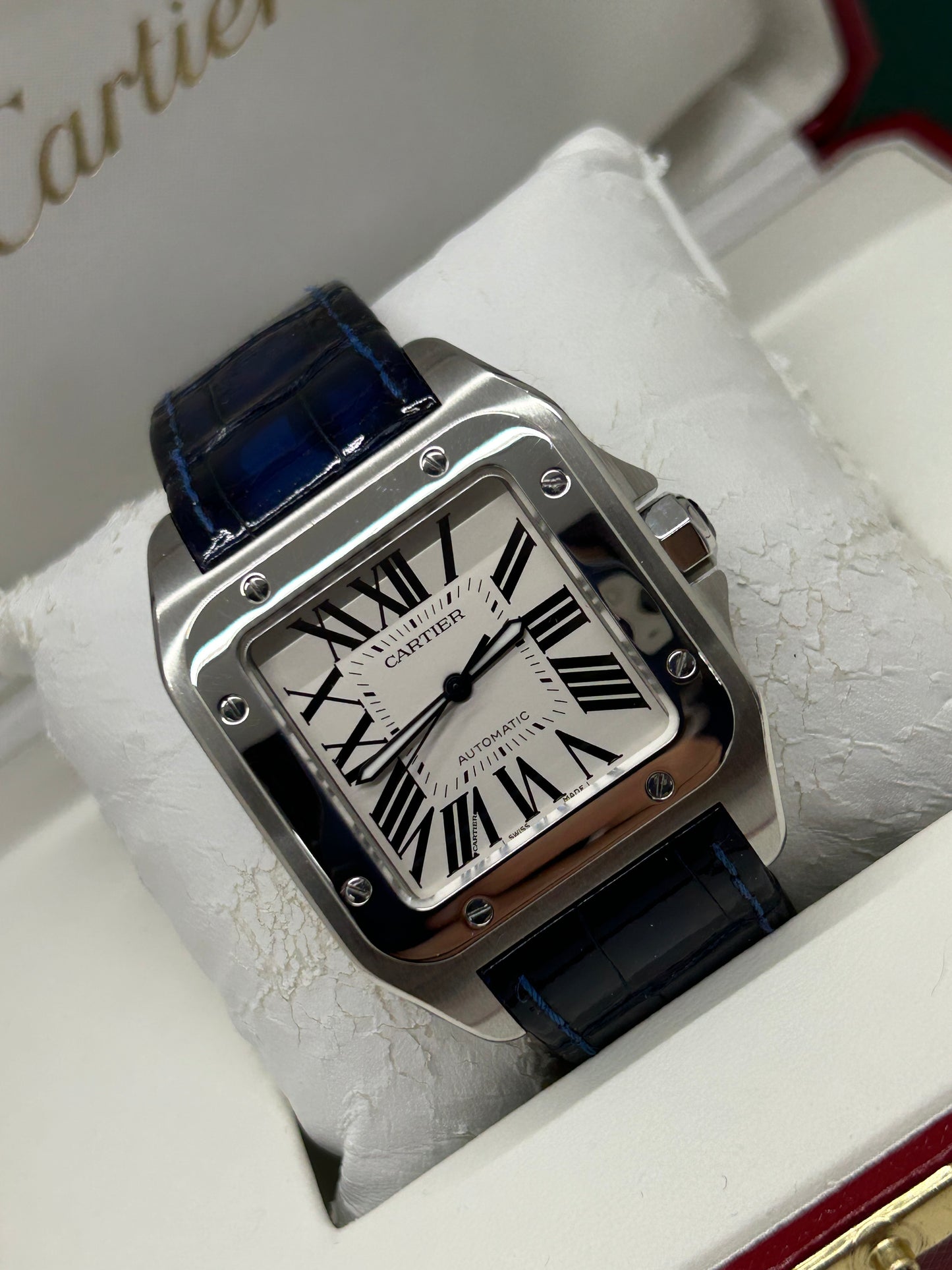 Cartier Santos 100 Xl Anniversary Edition - White Dial - Ref 2656 - Year 2004