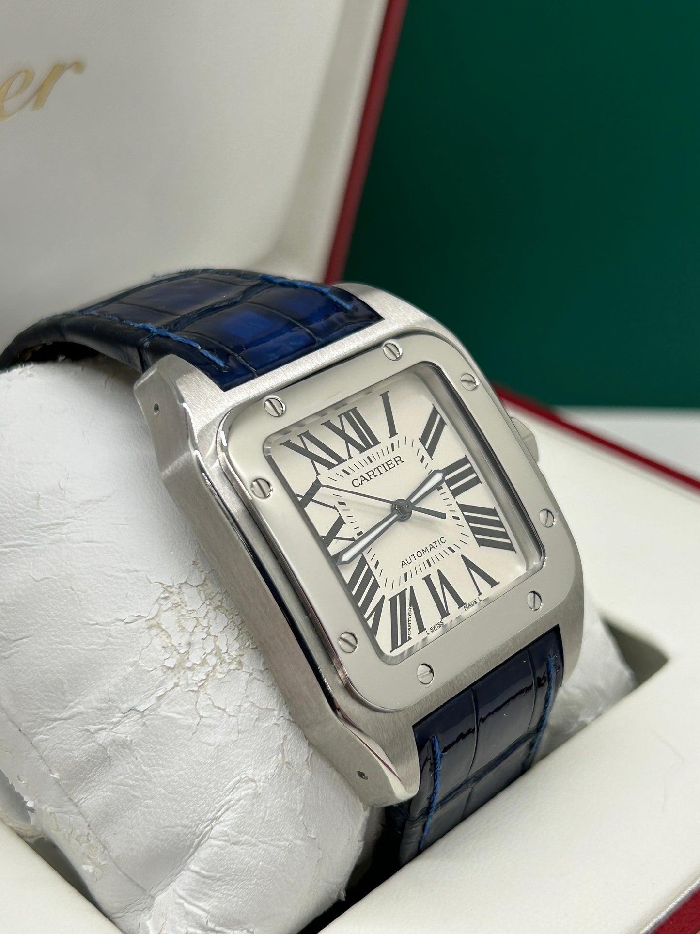 Cartier Santos 100 Xl Anniversary Edition - White Dial - Ref 2656 - Year 2004