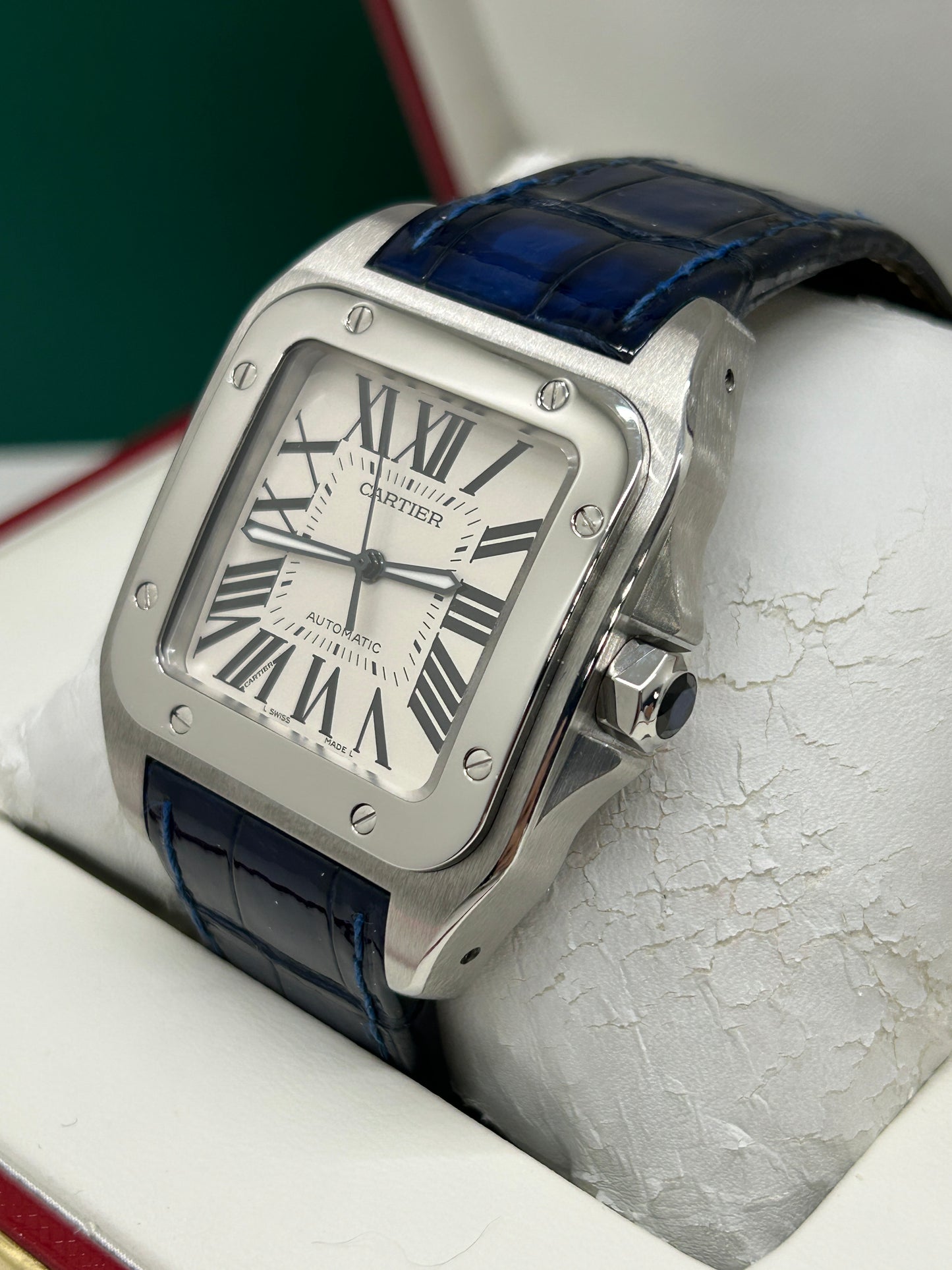 Cartier Santos 100 Xl Anniversary Edition - White Dial - Ref 2656 - Year 2004