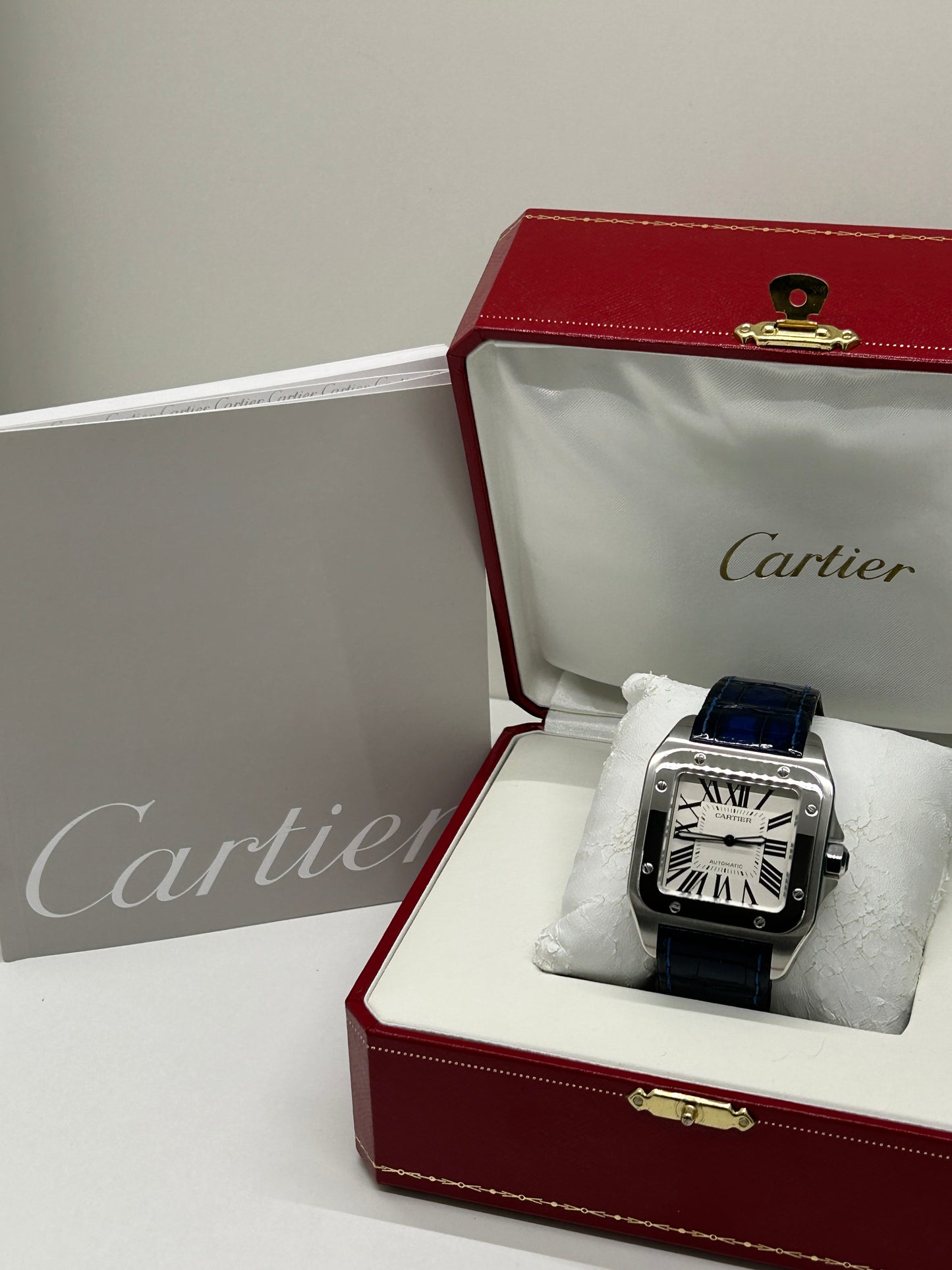 Cartier Santos 100 Xl Anniversary Edition - White Dial - Ref 2656 - Year 2004