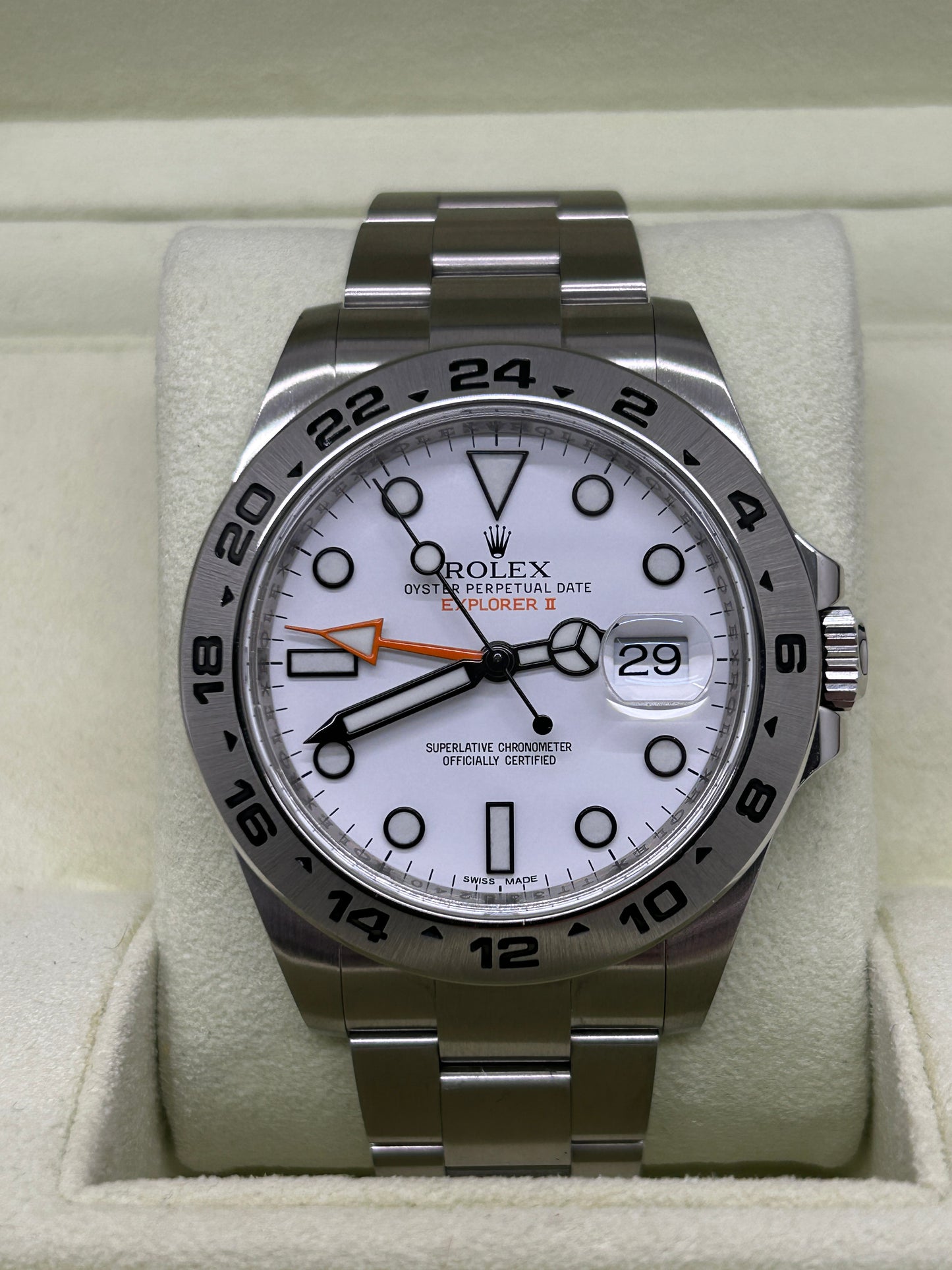 Rolex Explorer II - White Polar Dial - Ref 216570 - Year 2014